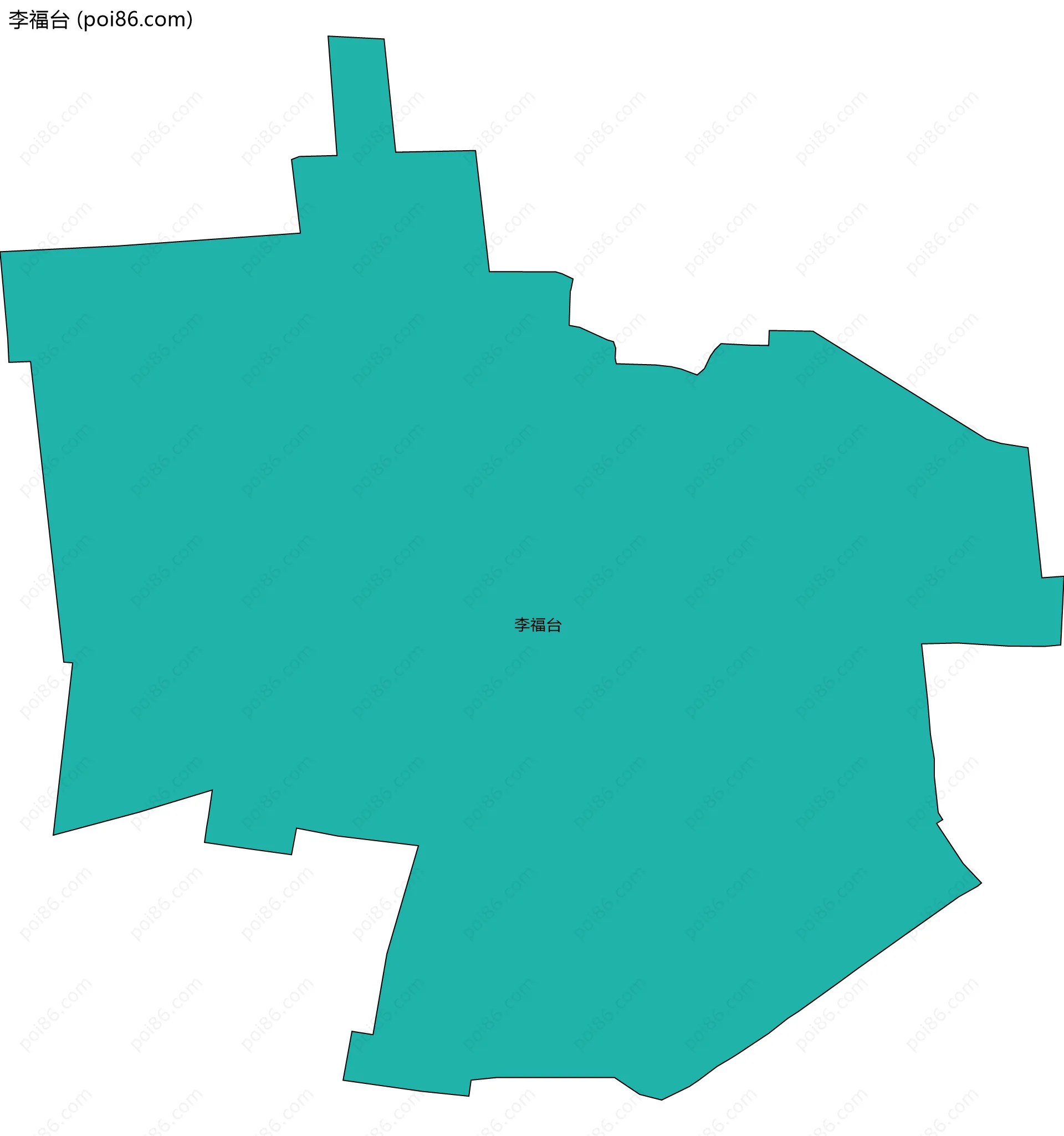李福台边界地图
