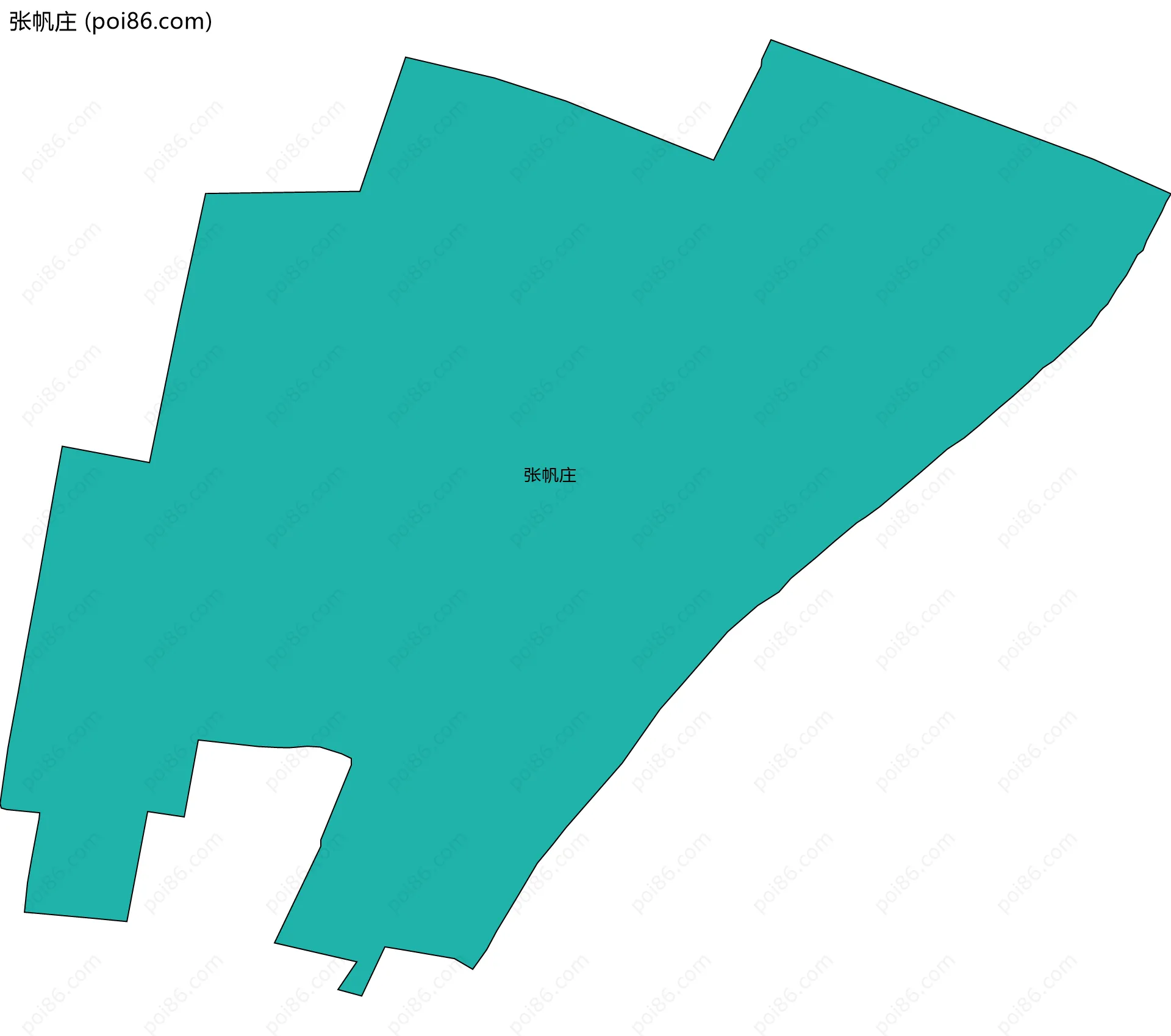 张帆庄边界地图