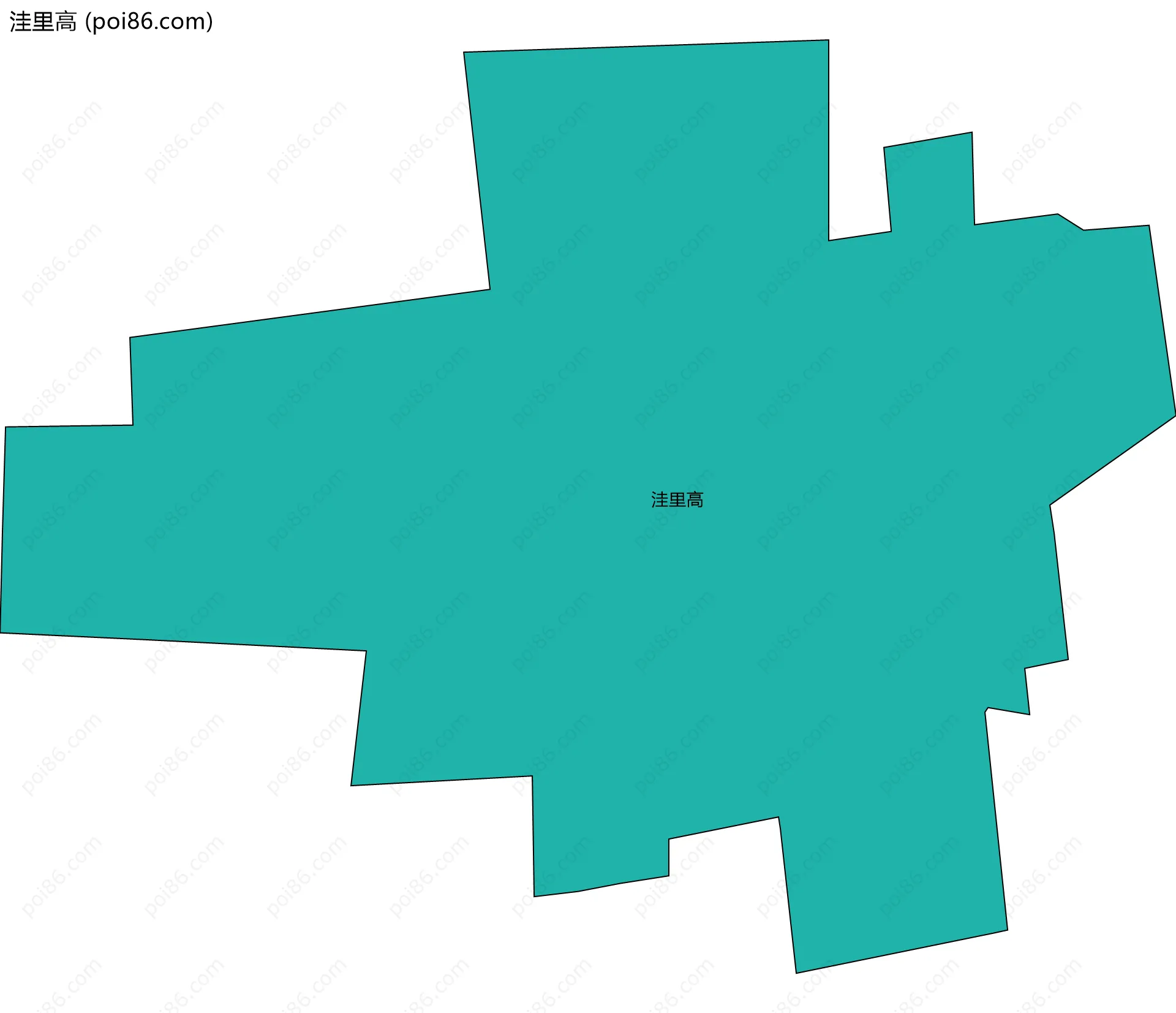 洼里高边界地图