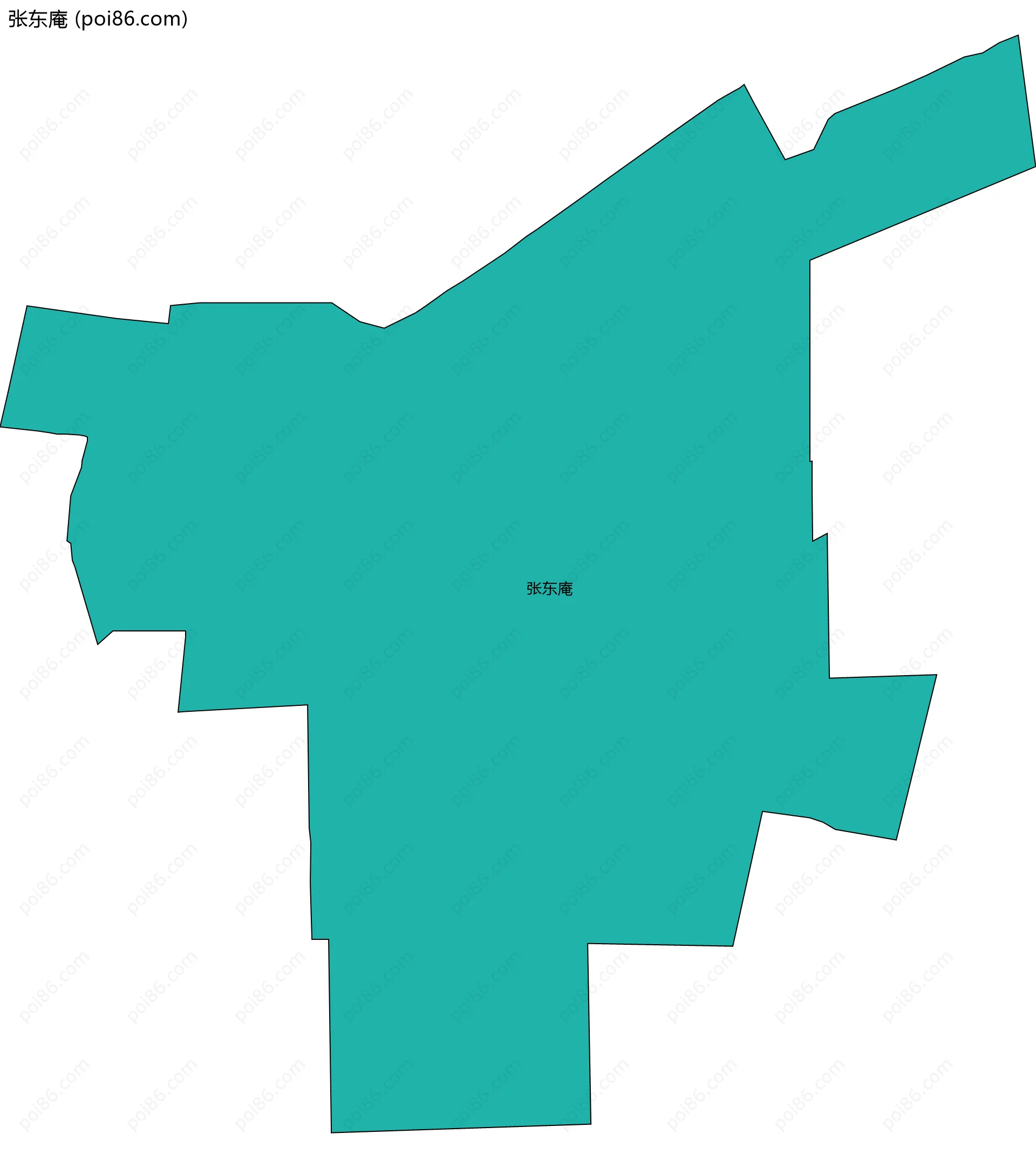 张东庵边界地图