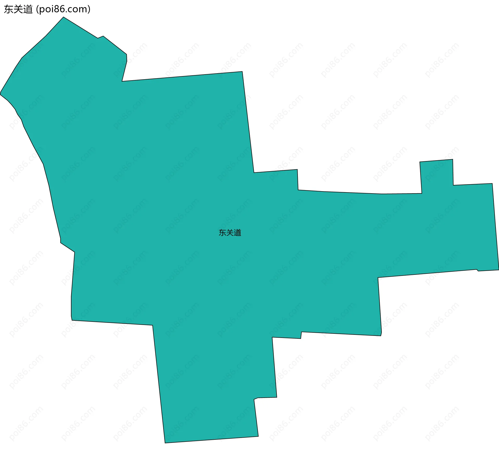 东关道边界地图