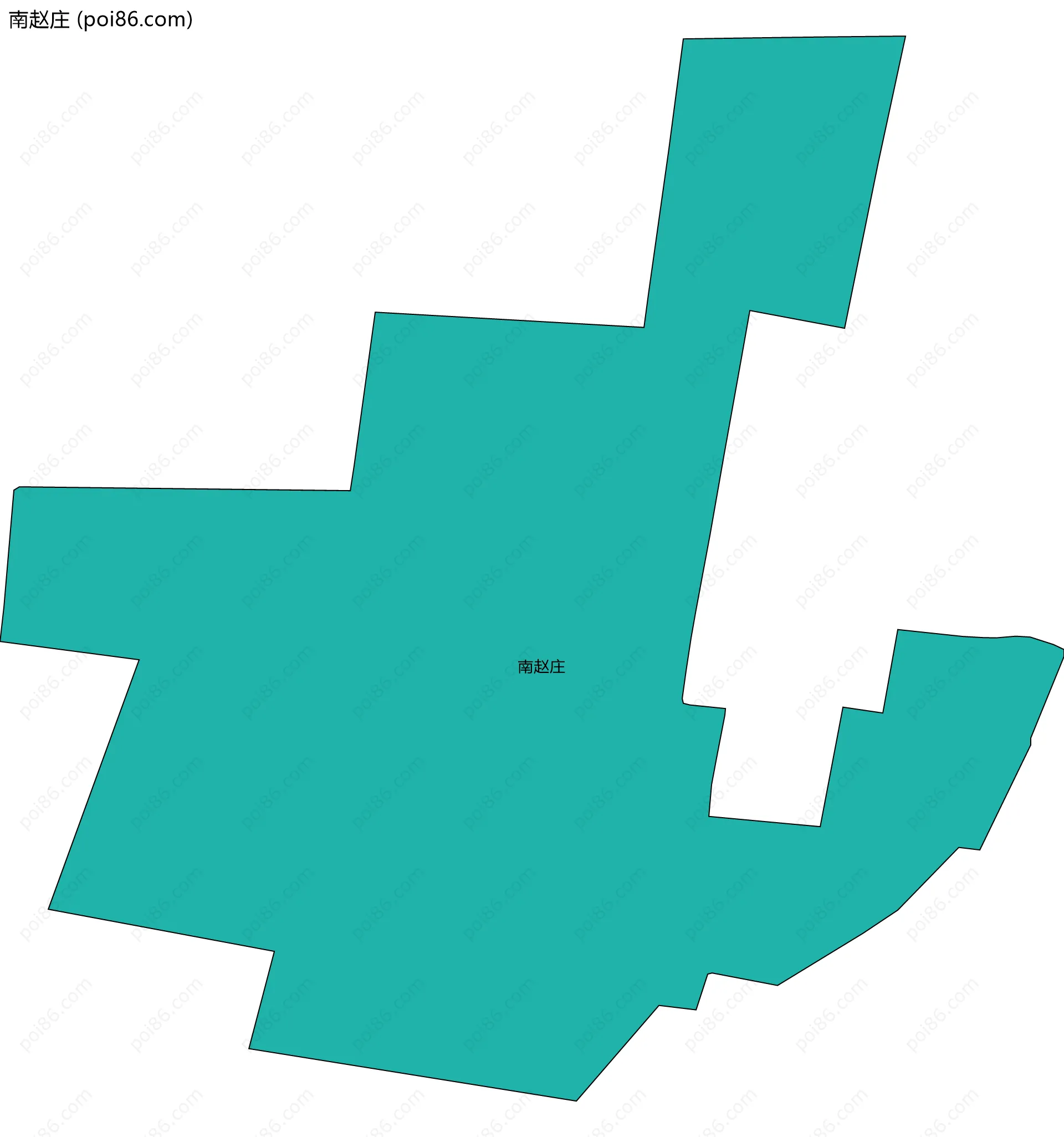 南赵庄边界地图