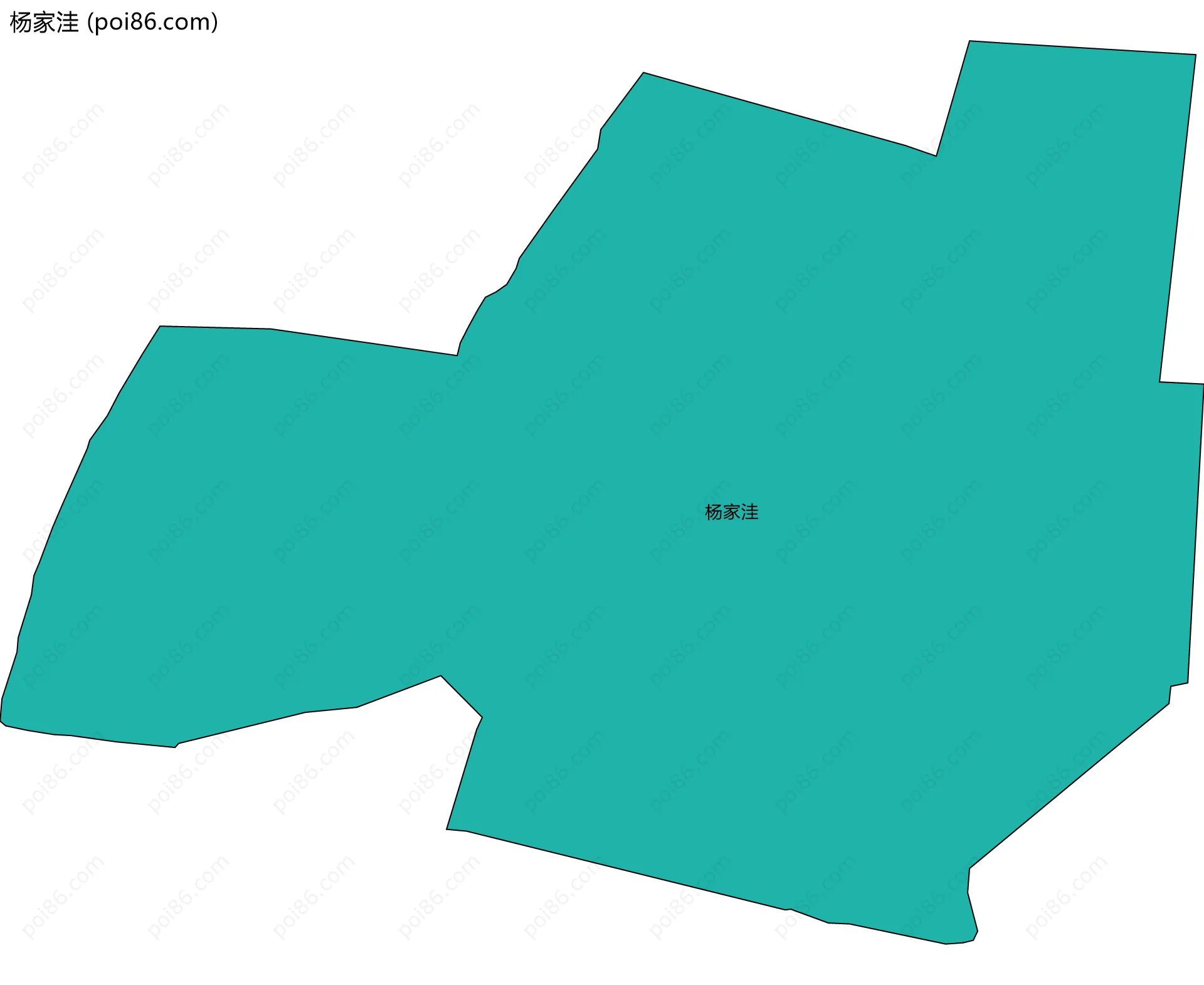 杨家洼边界地图