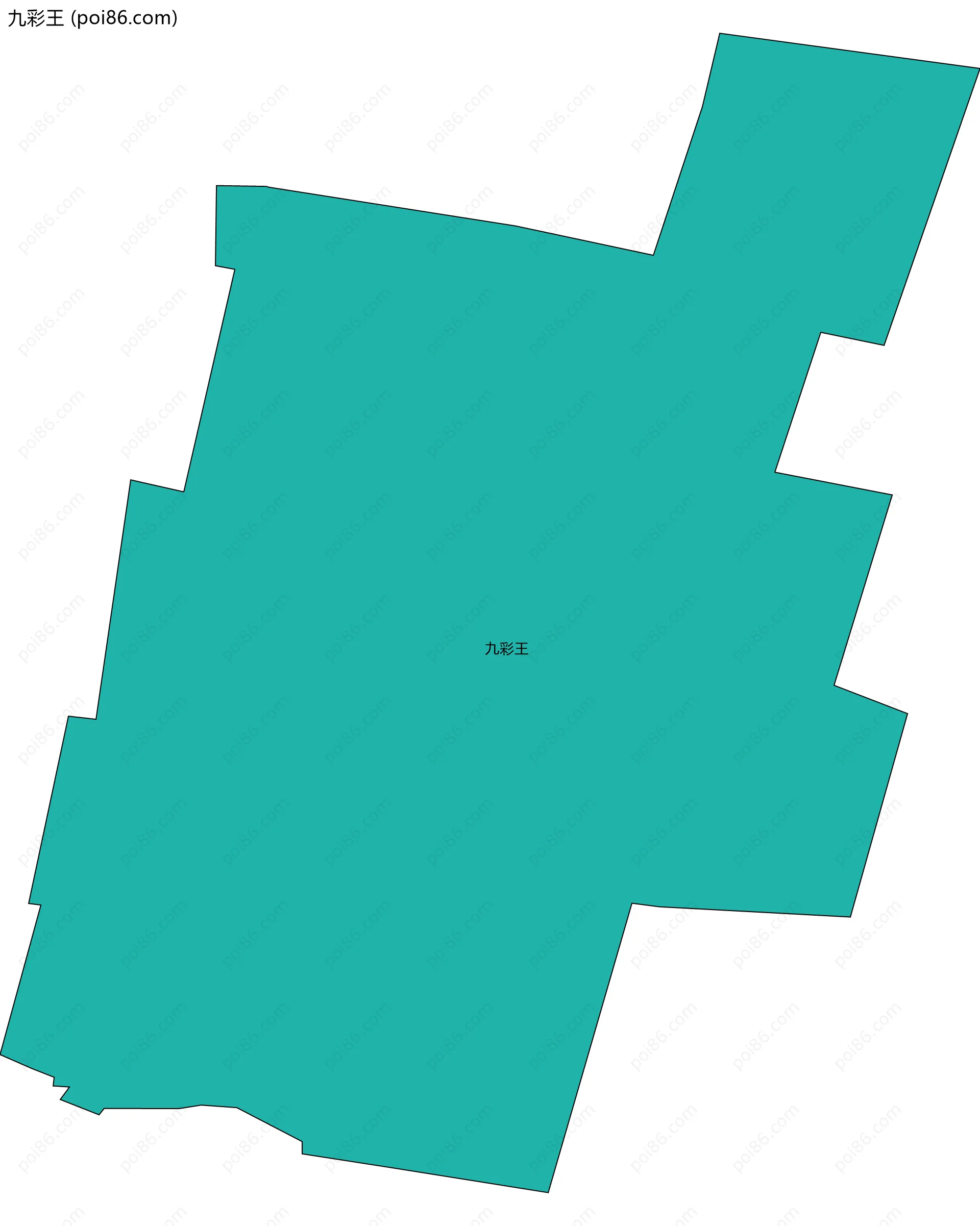 九彩王边界地图