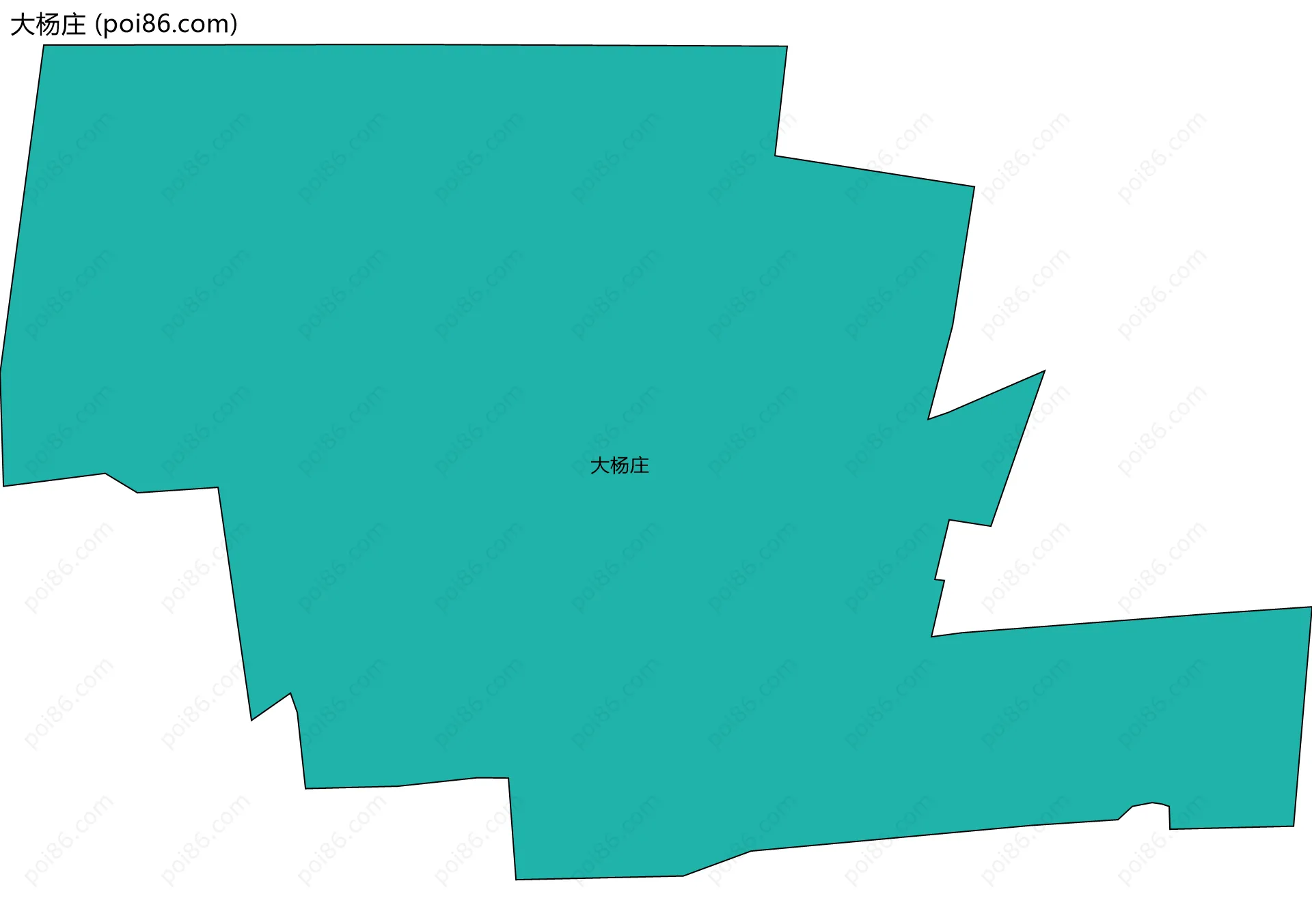 大杨庄边界地图