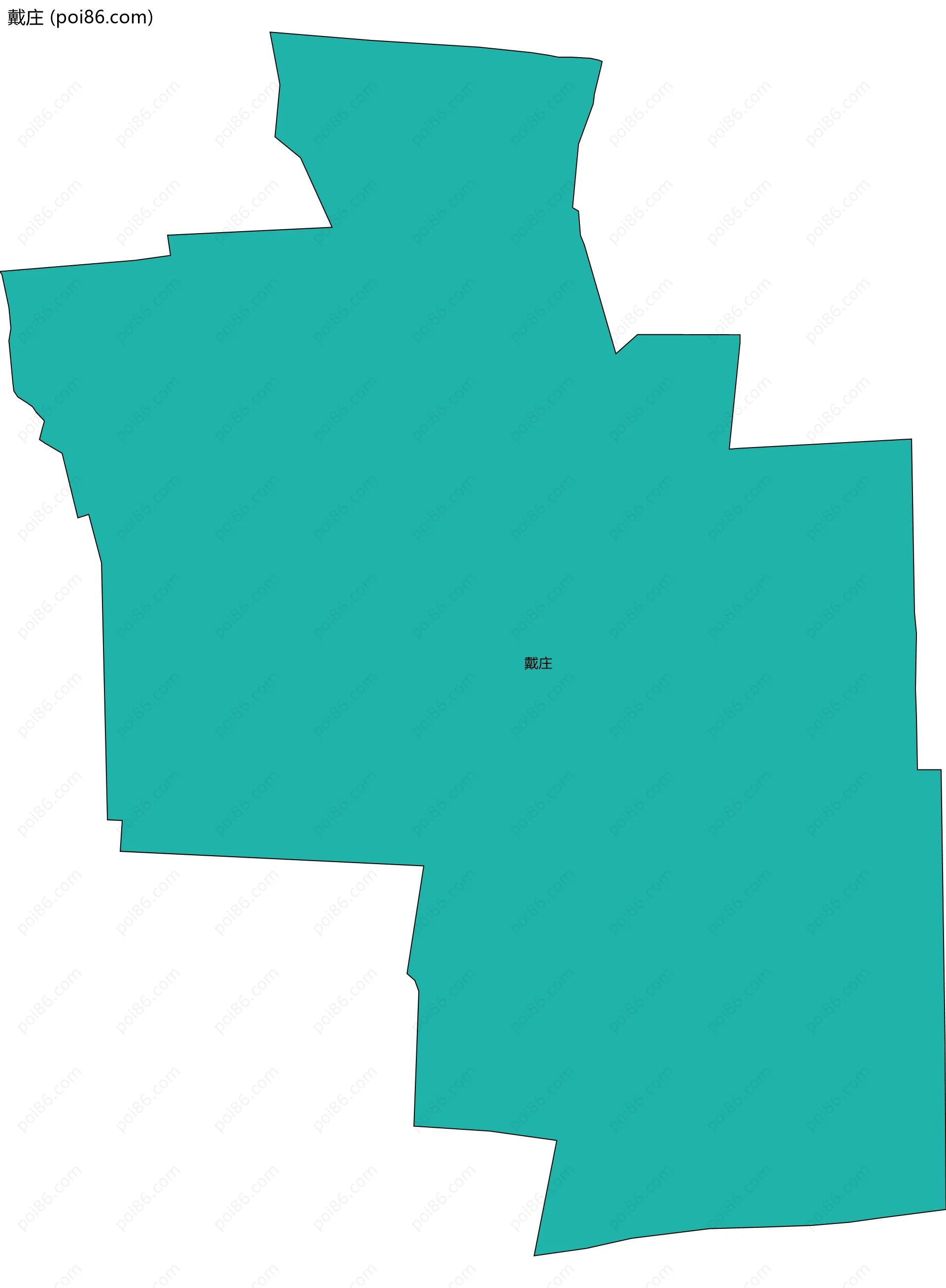戴庄边界地图