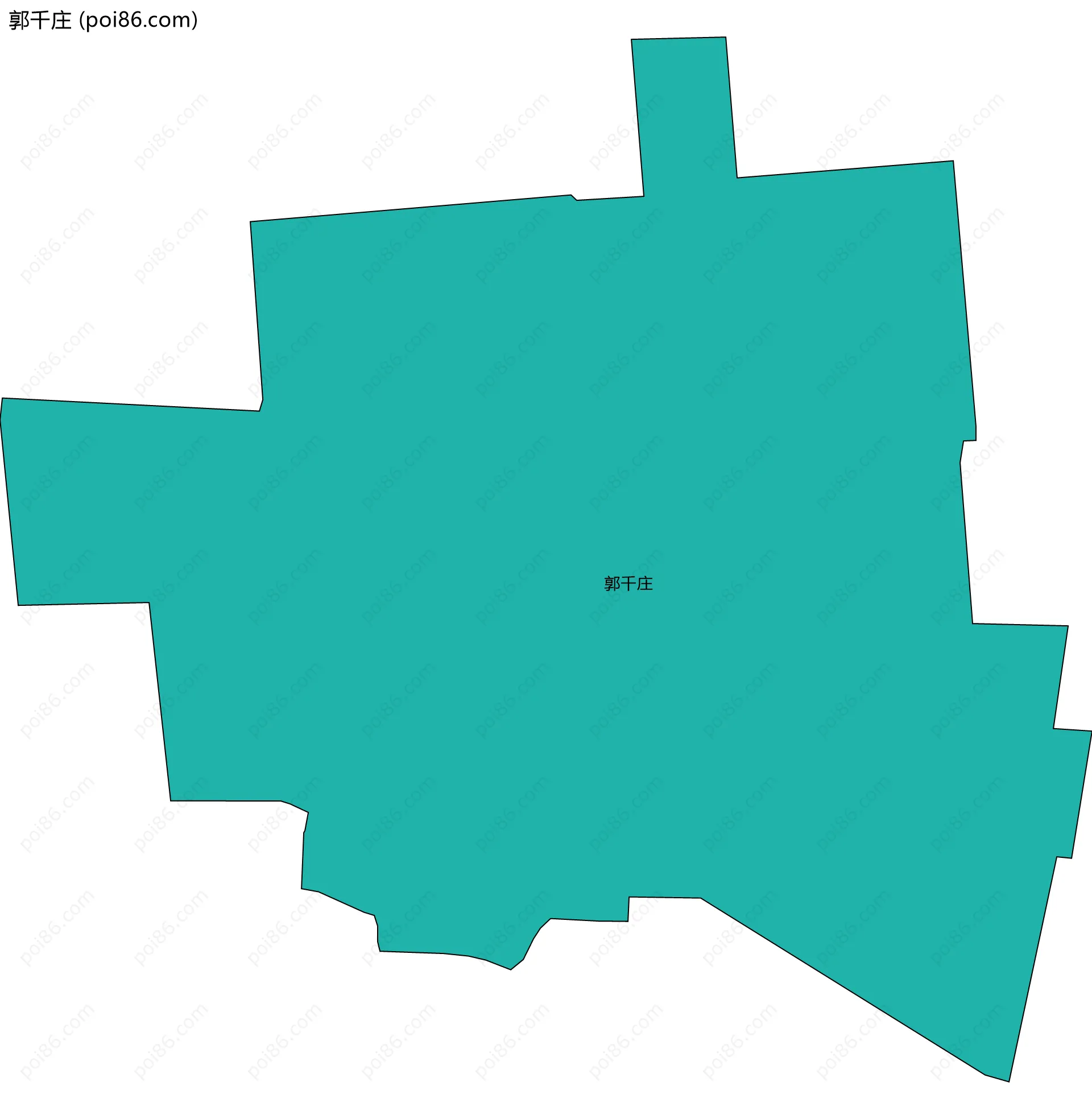 郭千庄边界地图