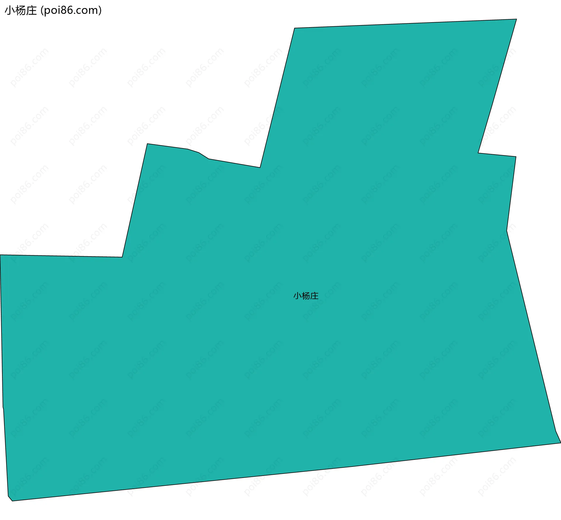 小杨庄边界地图