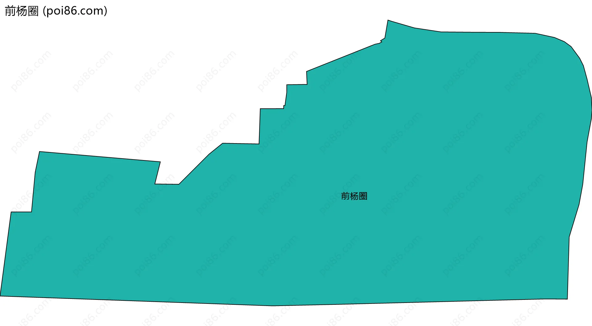 前杨圈边界地图