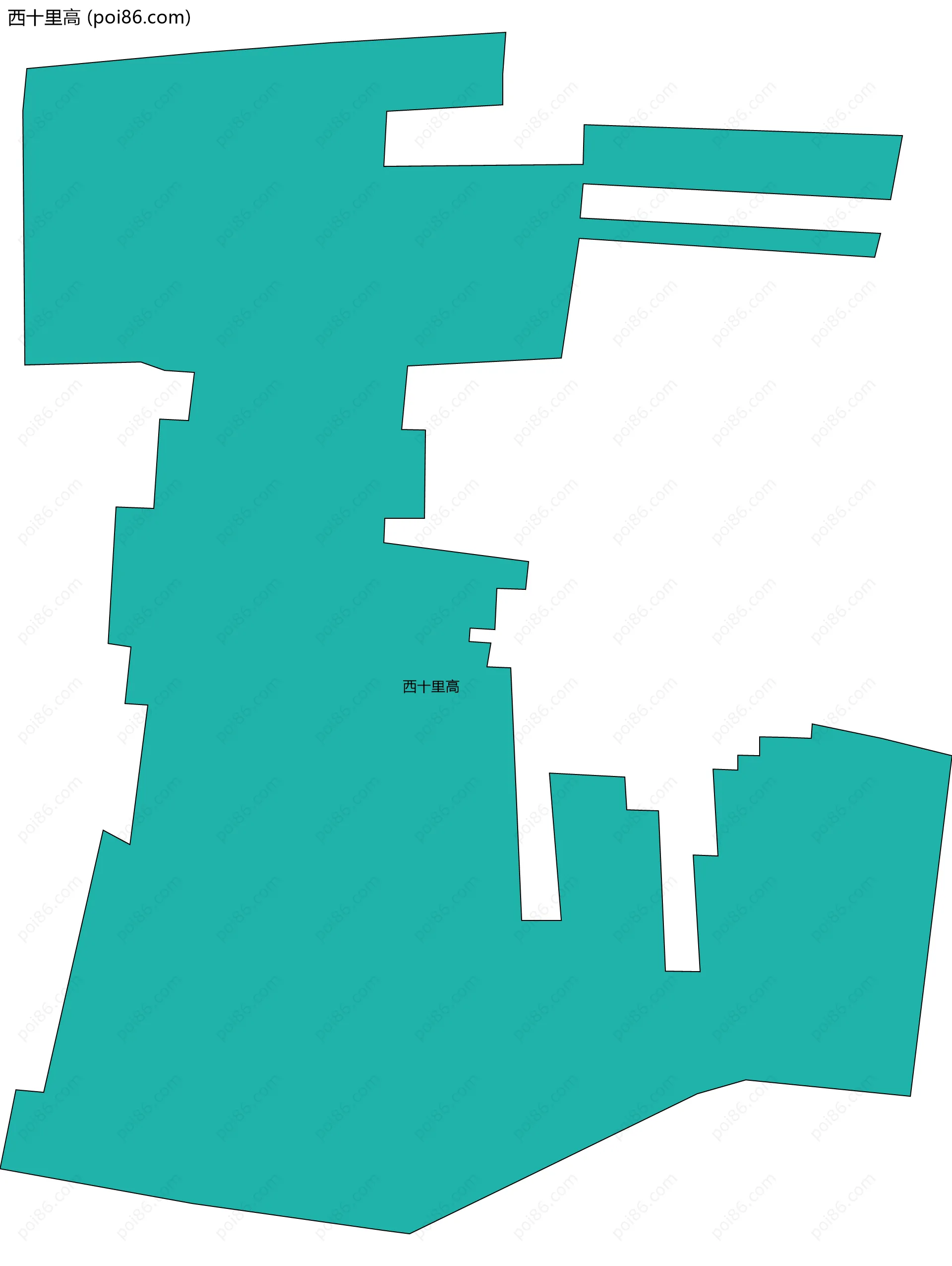 西十里高边界地图