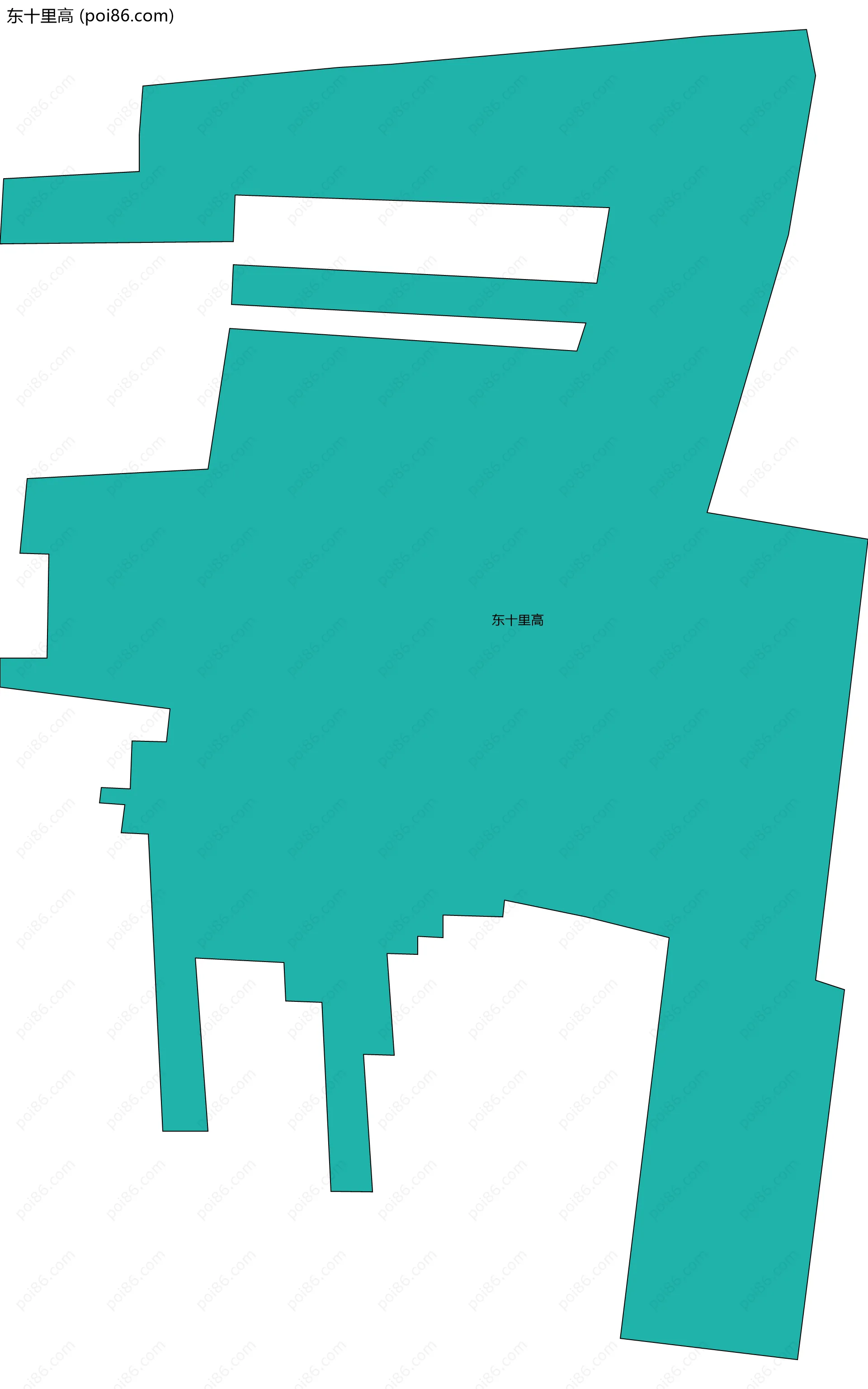 东十里高边界地图