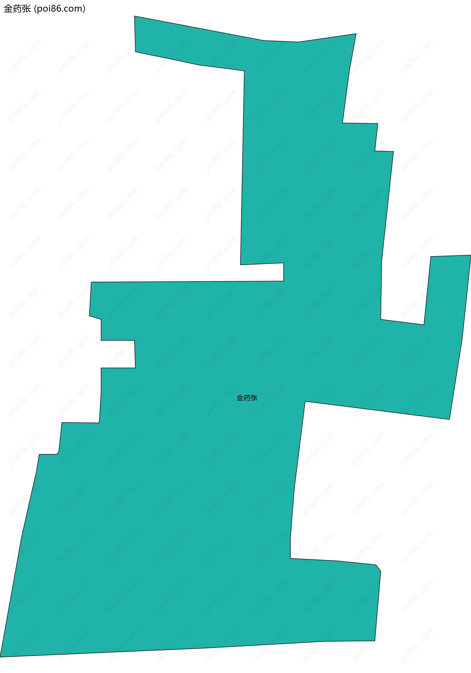 金药张边界地图