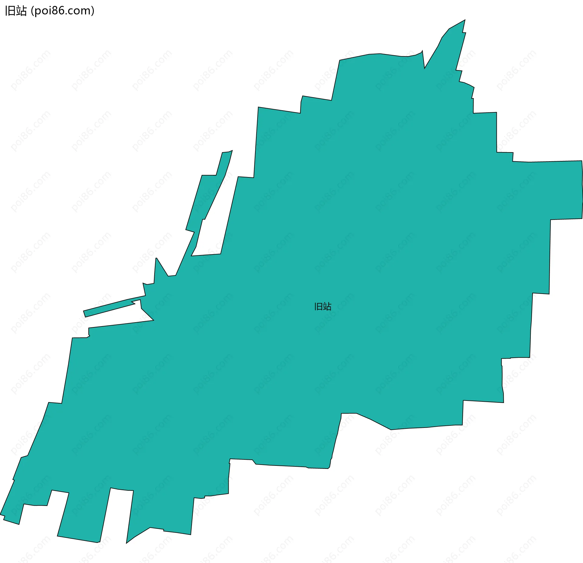 旧站边界地图