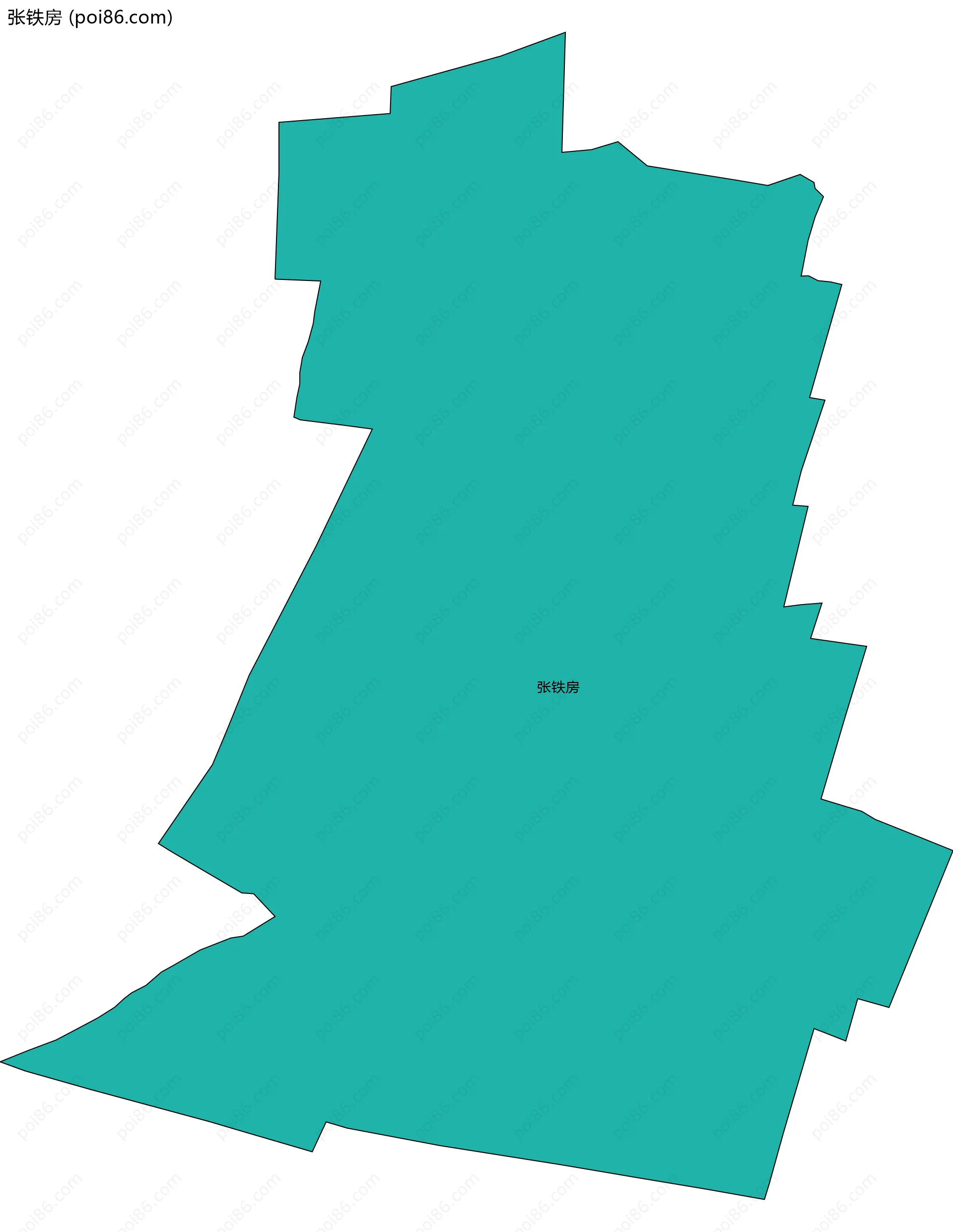 张铁房边界地图