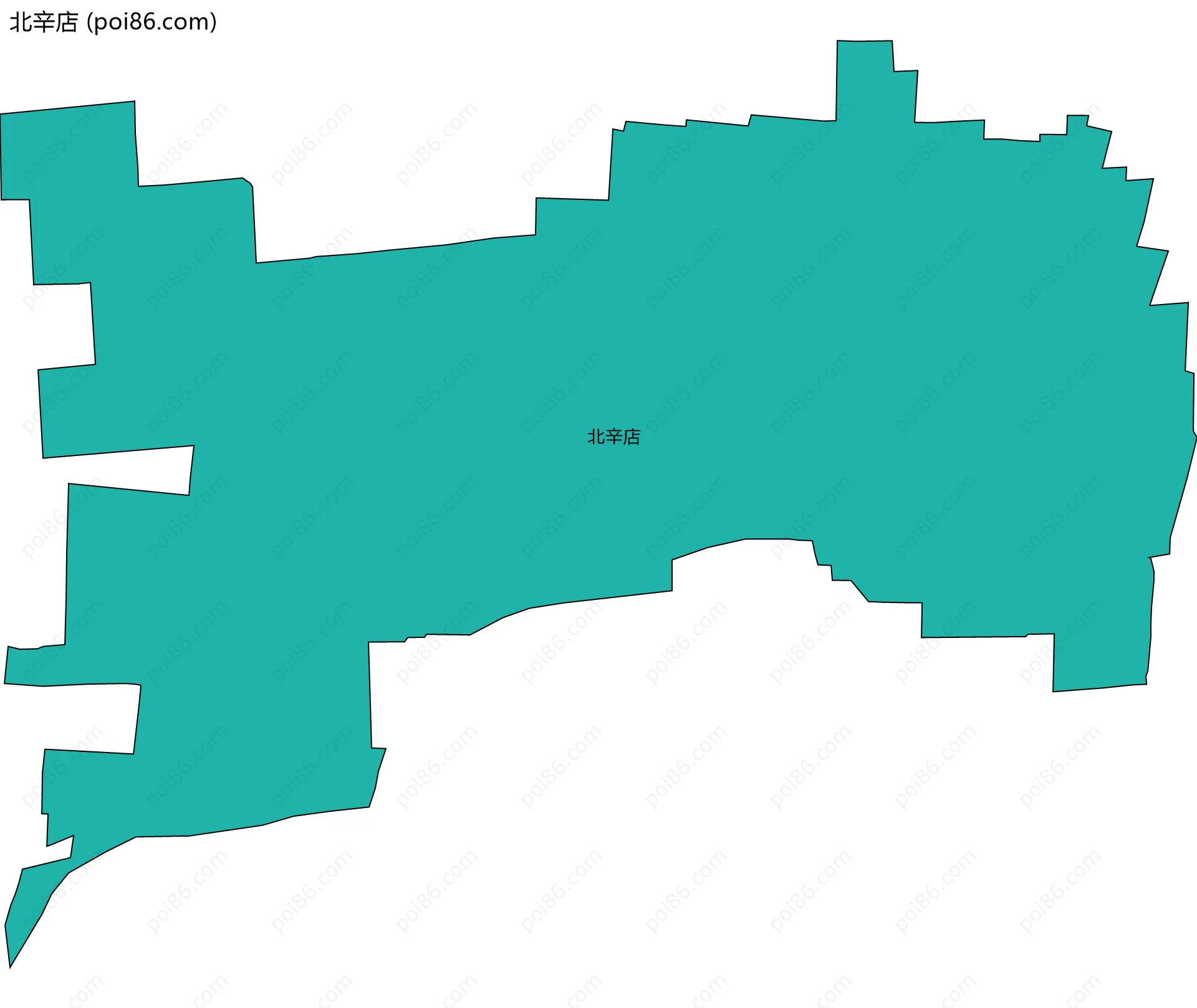 北辛店边界地图