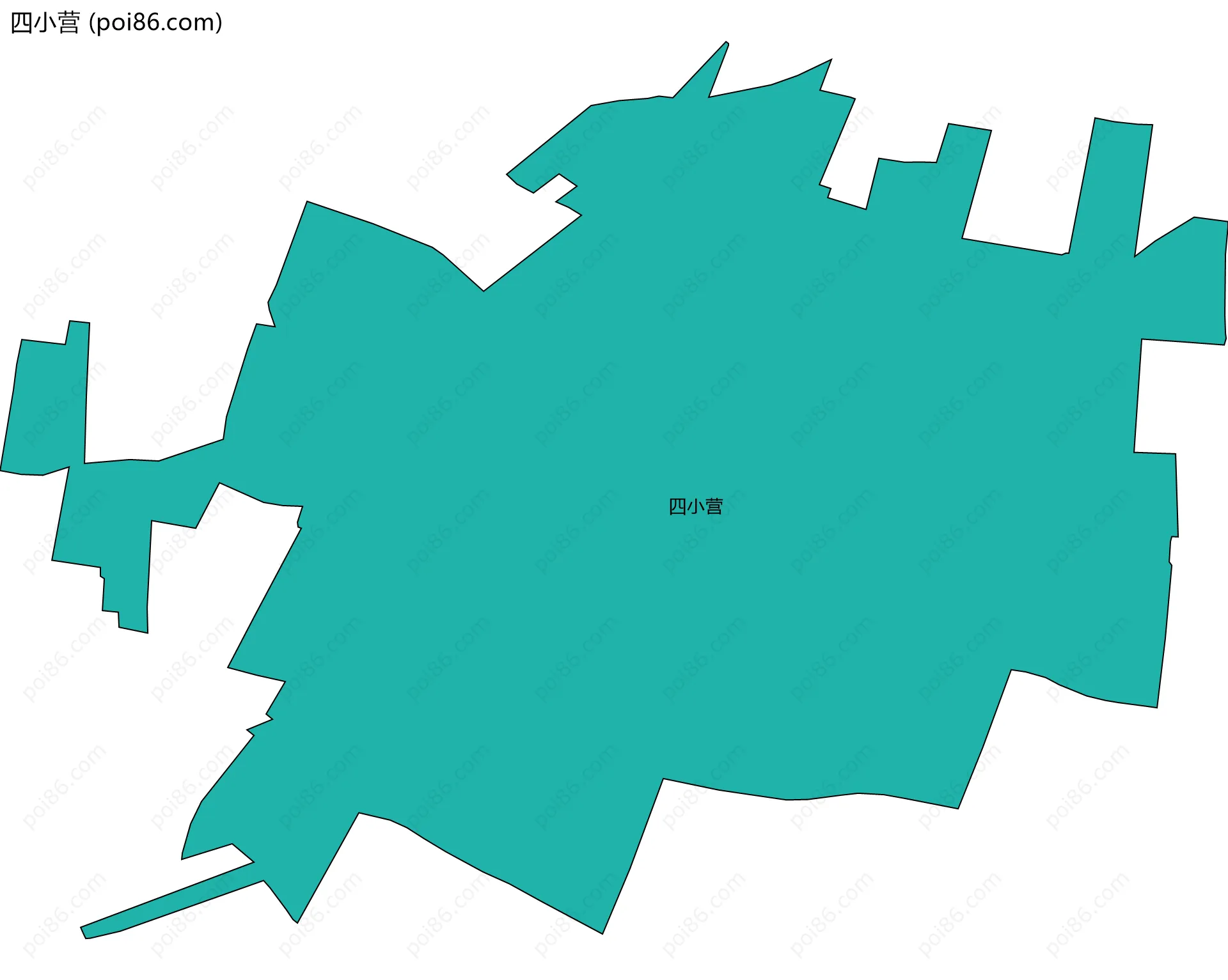 四小营边界地图