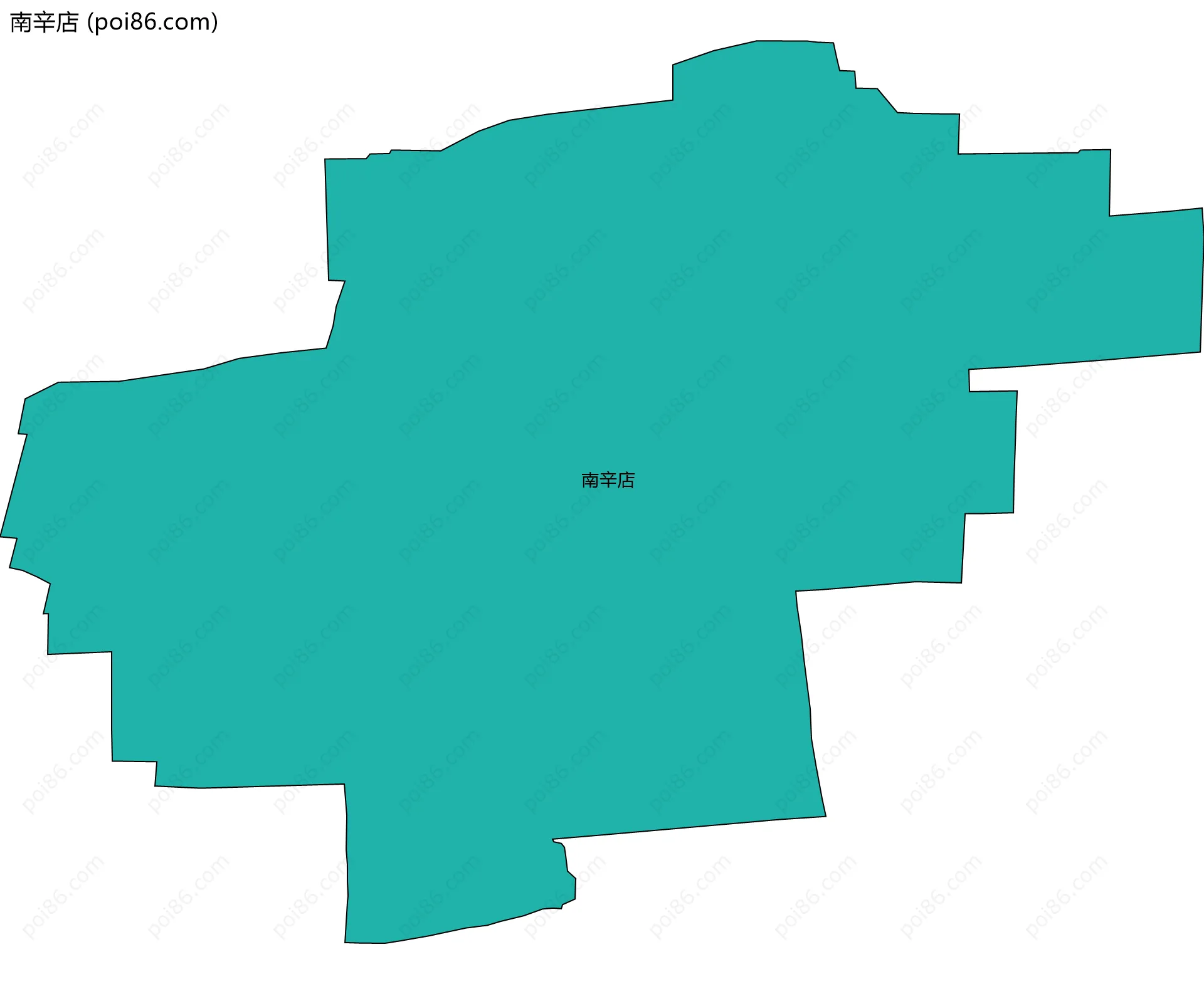 南辛店边界地图