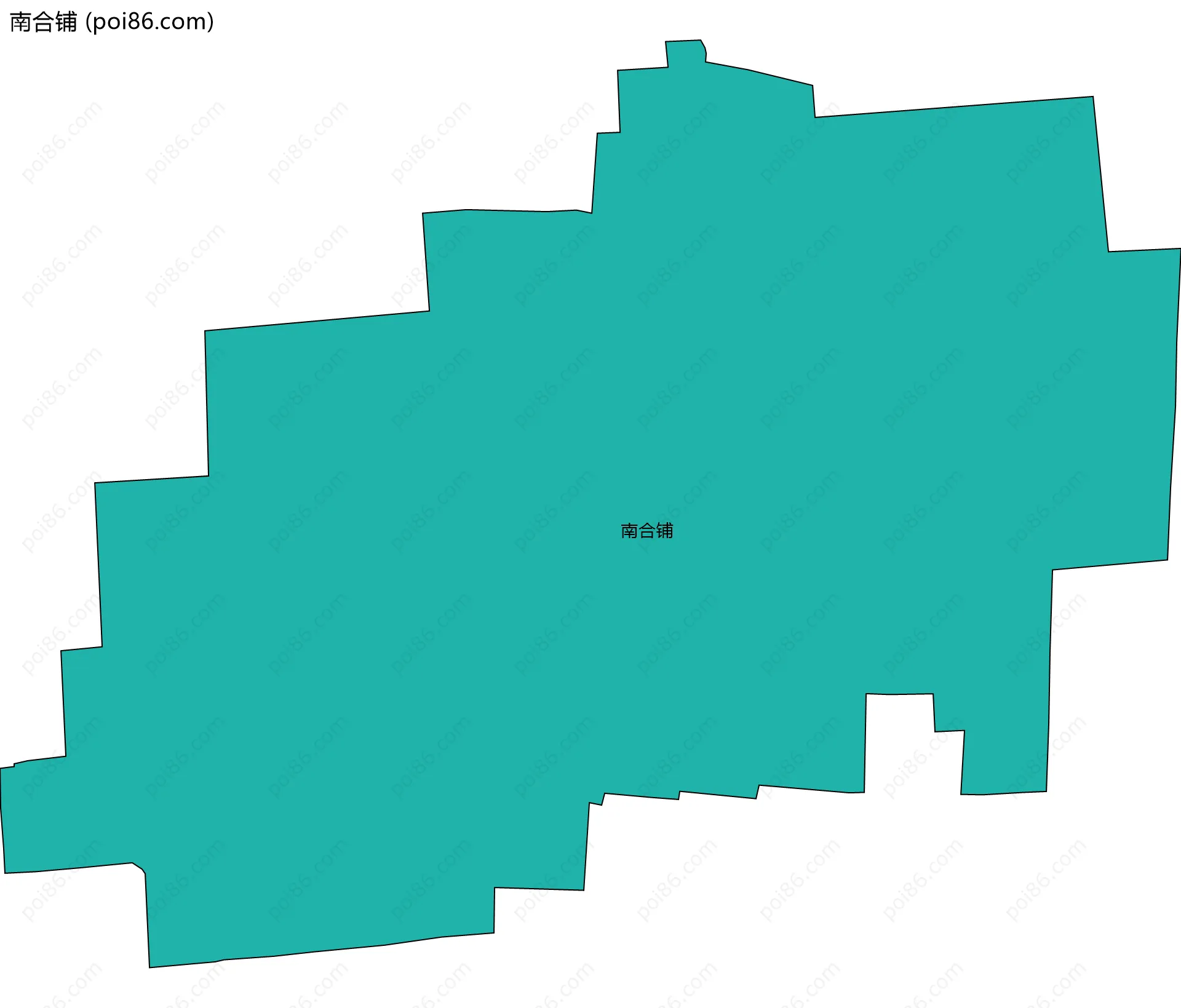南合铺边界地图