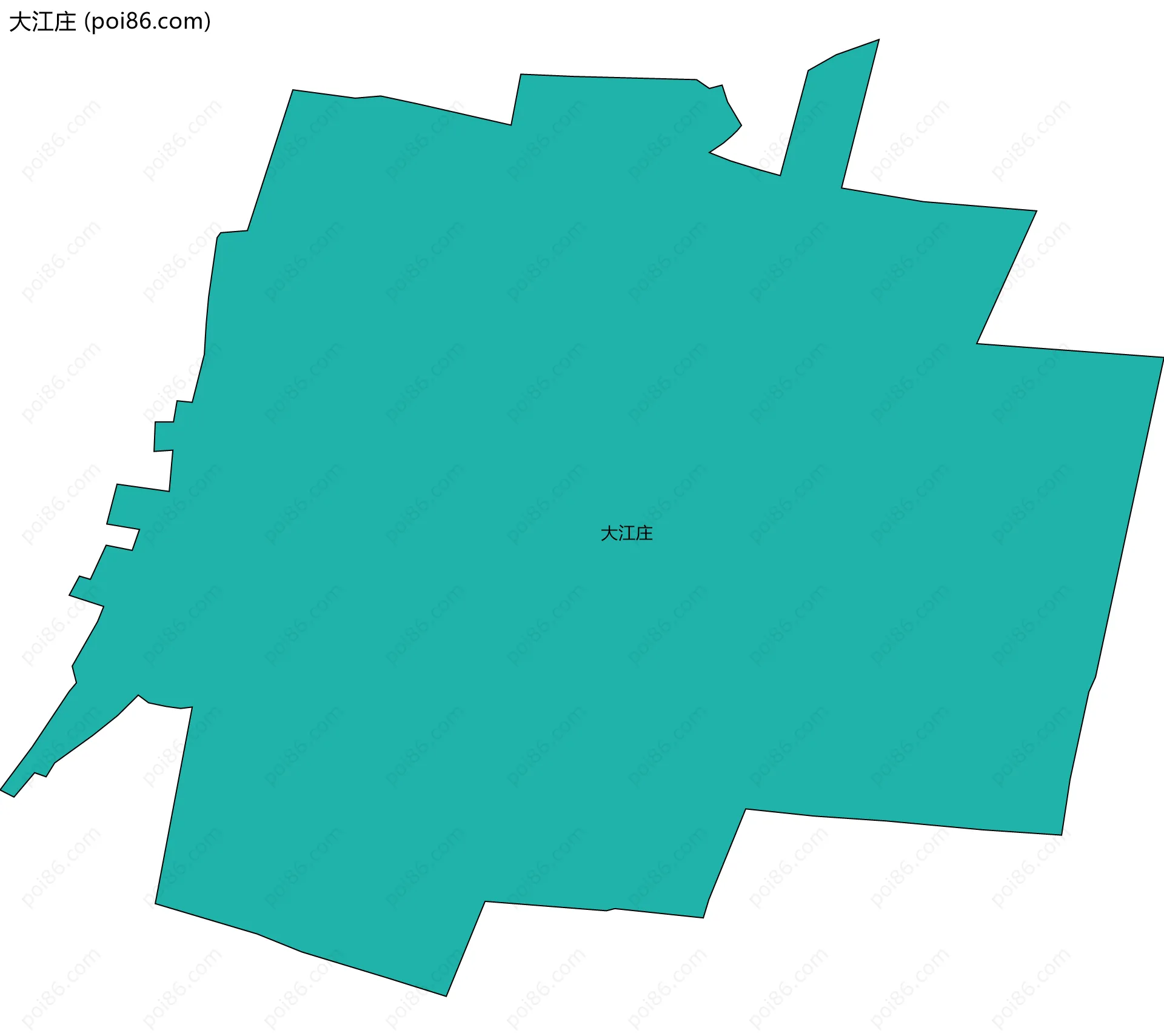 大江庄边界地图