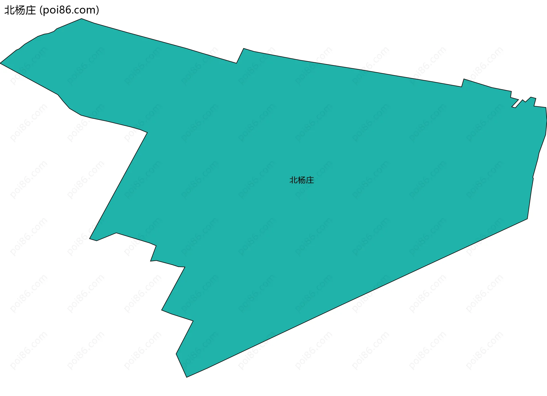 北杨庄边界地图