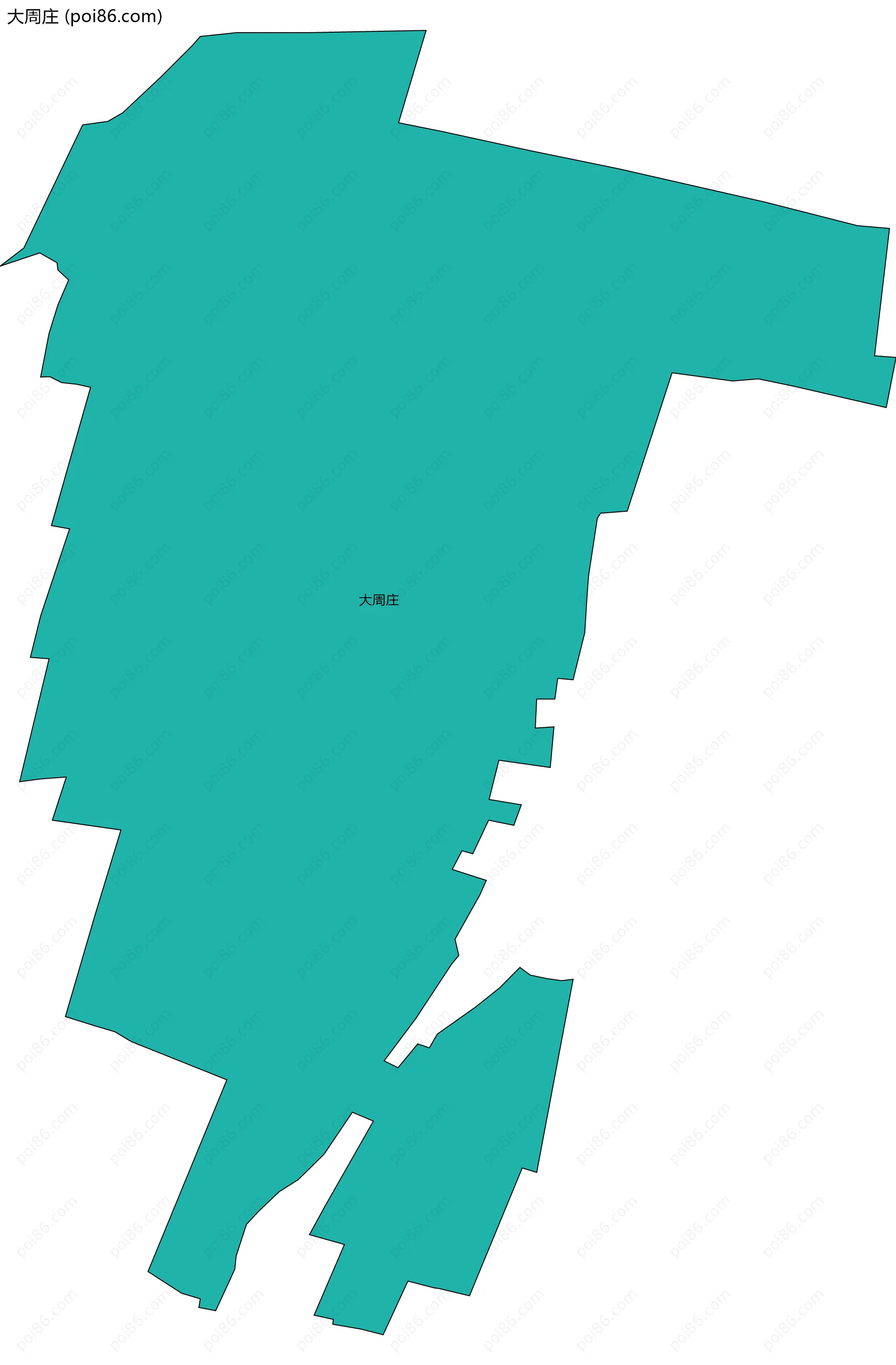 大周庄边界地图