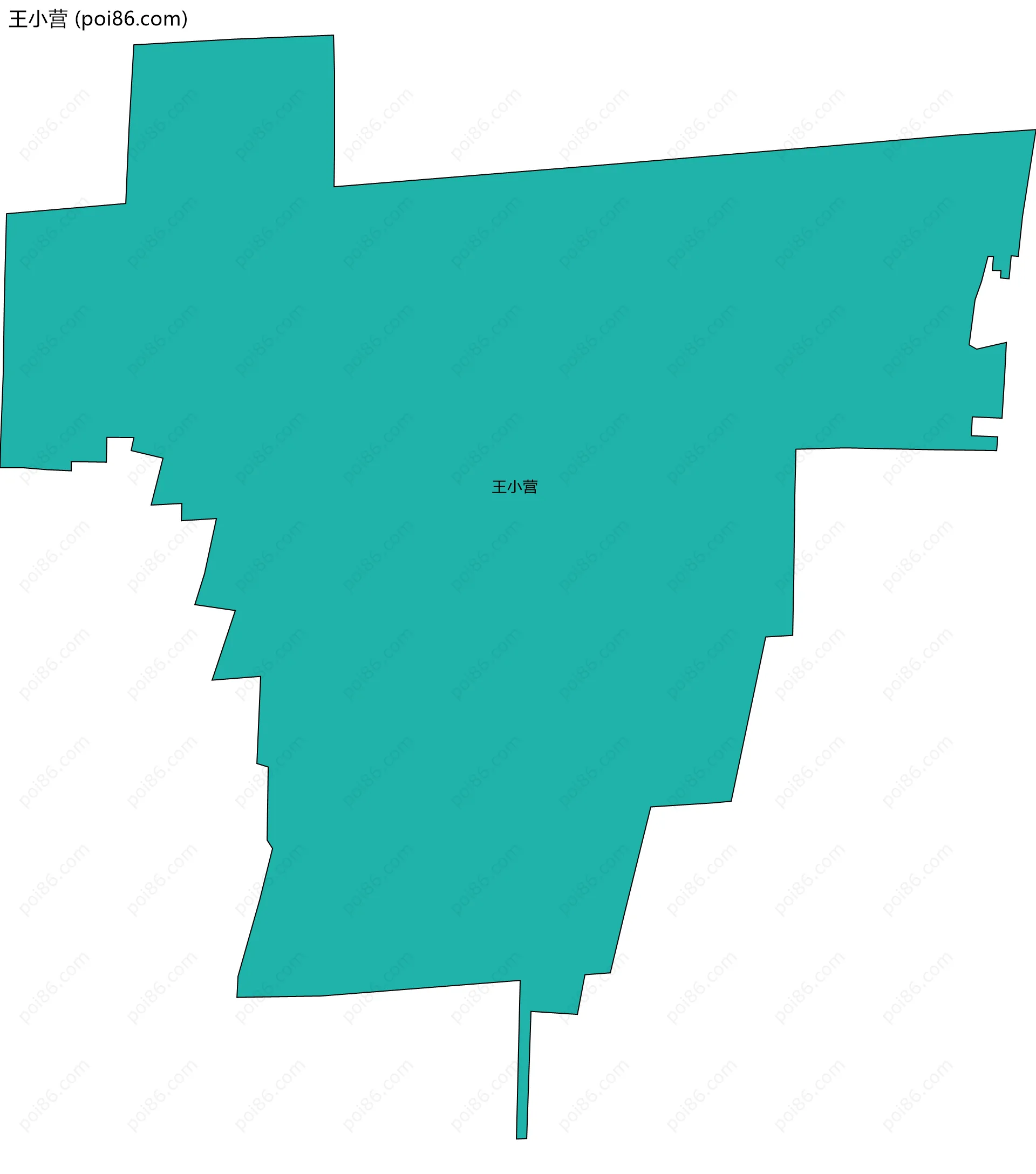 王小营边界地图