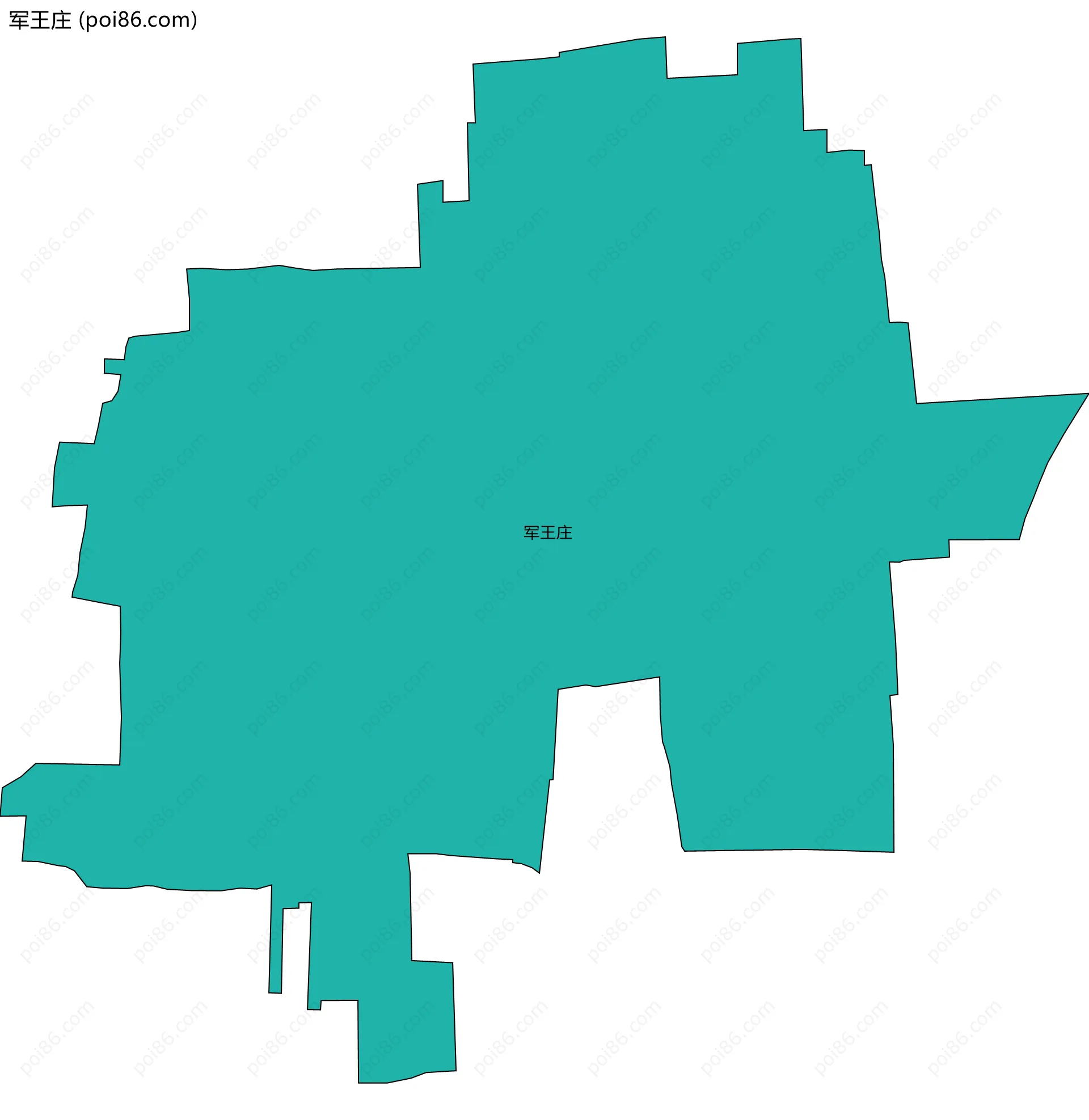 军王庄边界地图