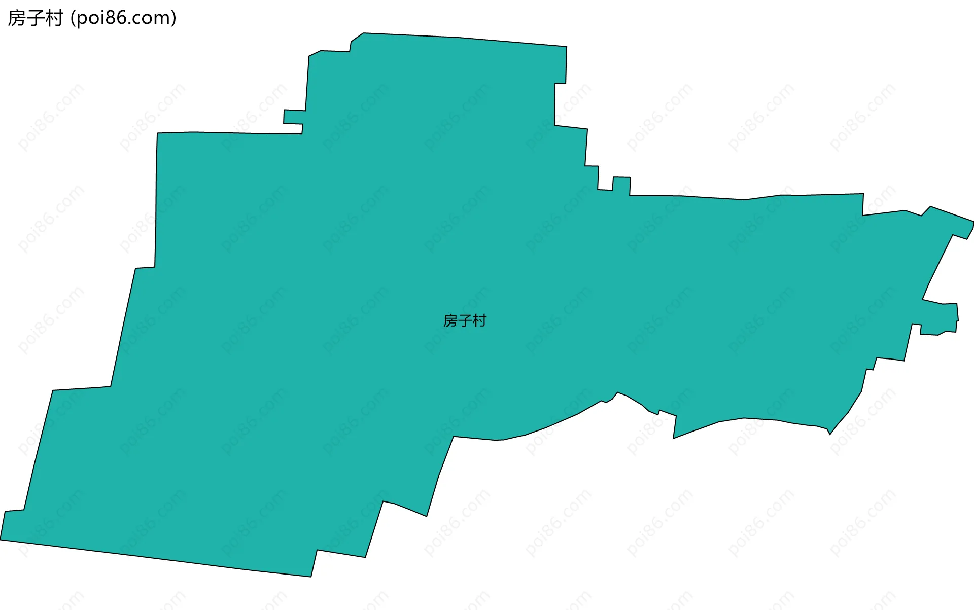 房子村边界地图