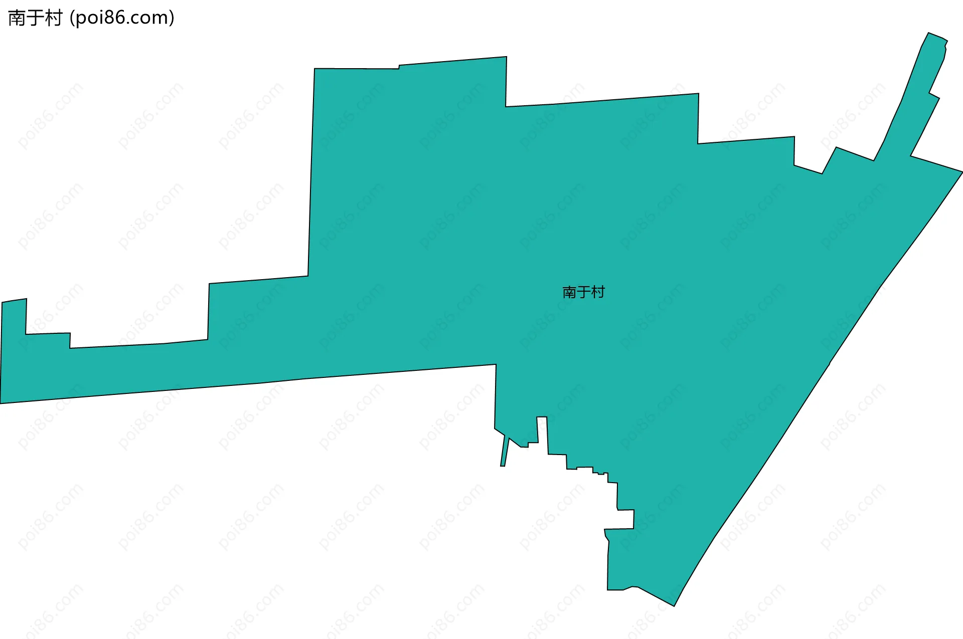 南于村边界地图