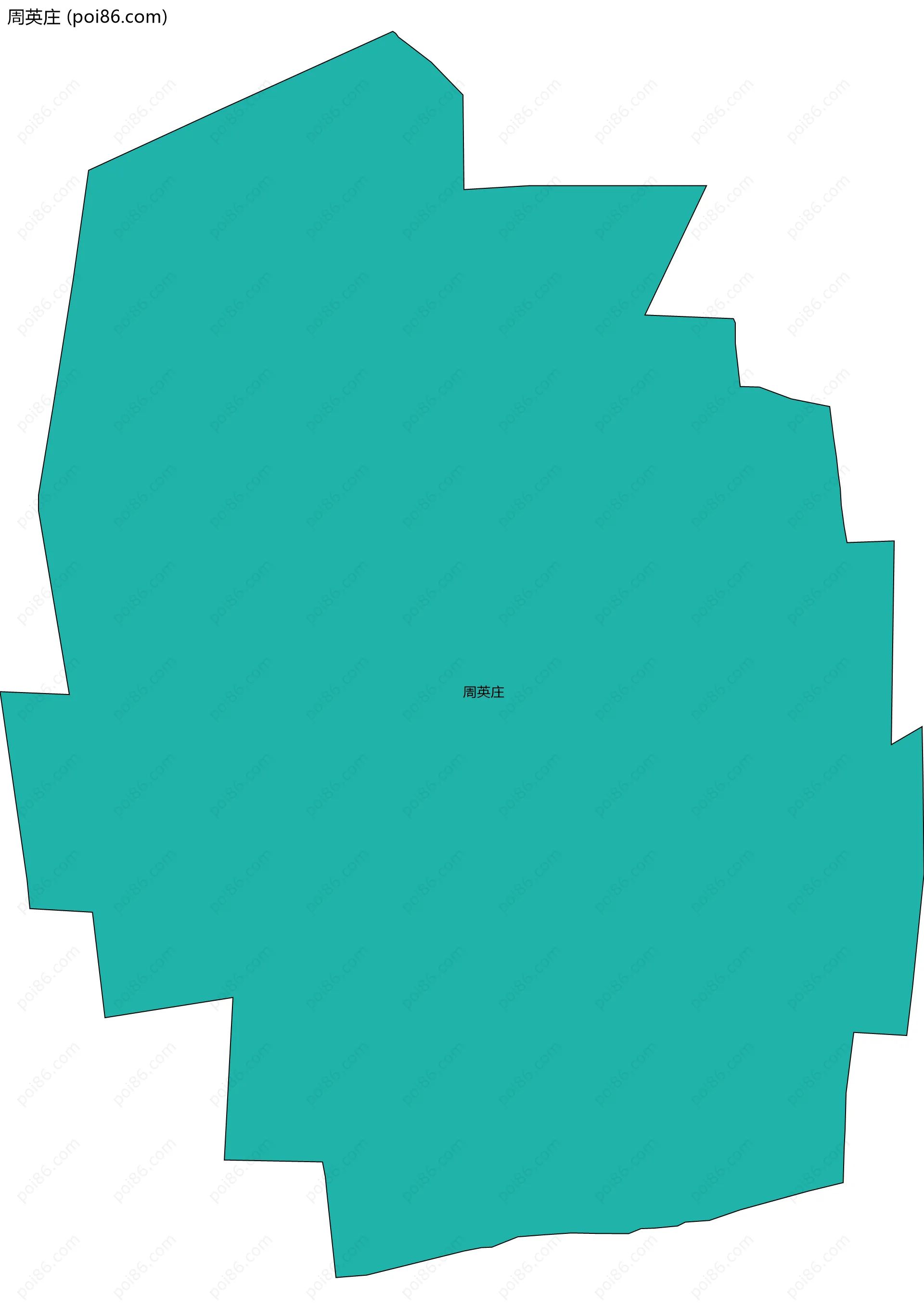 周英庄边界地图