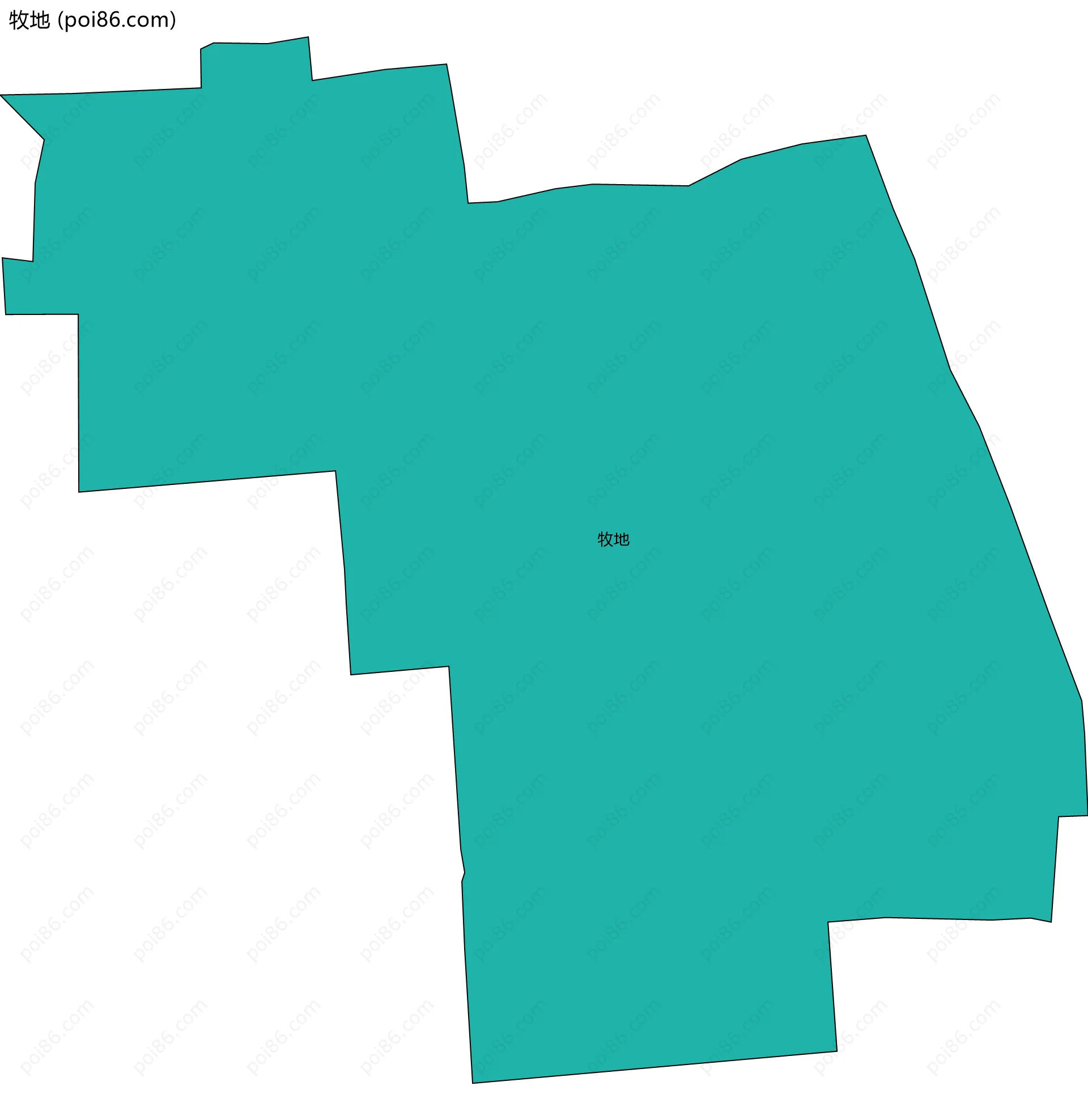牧地边界地图