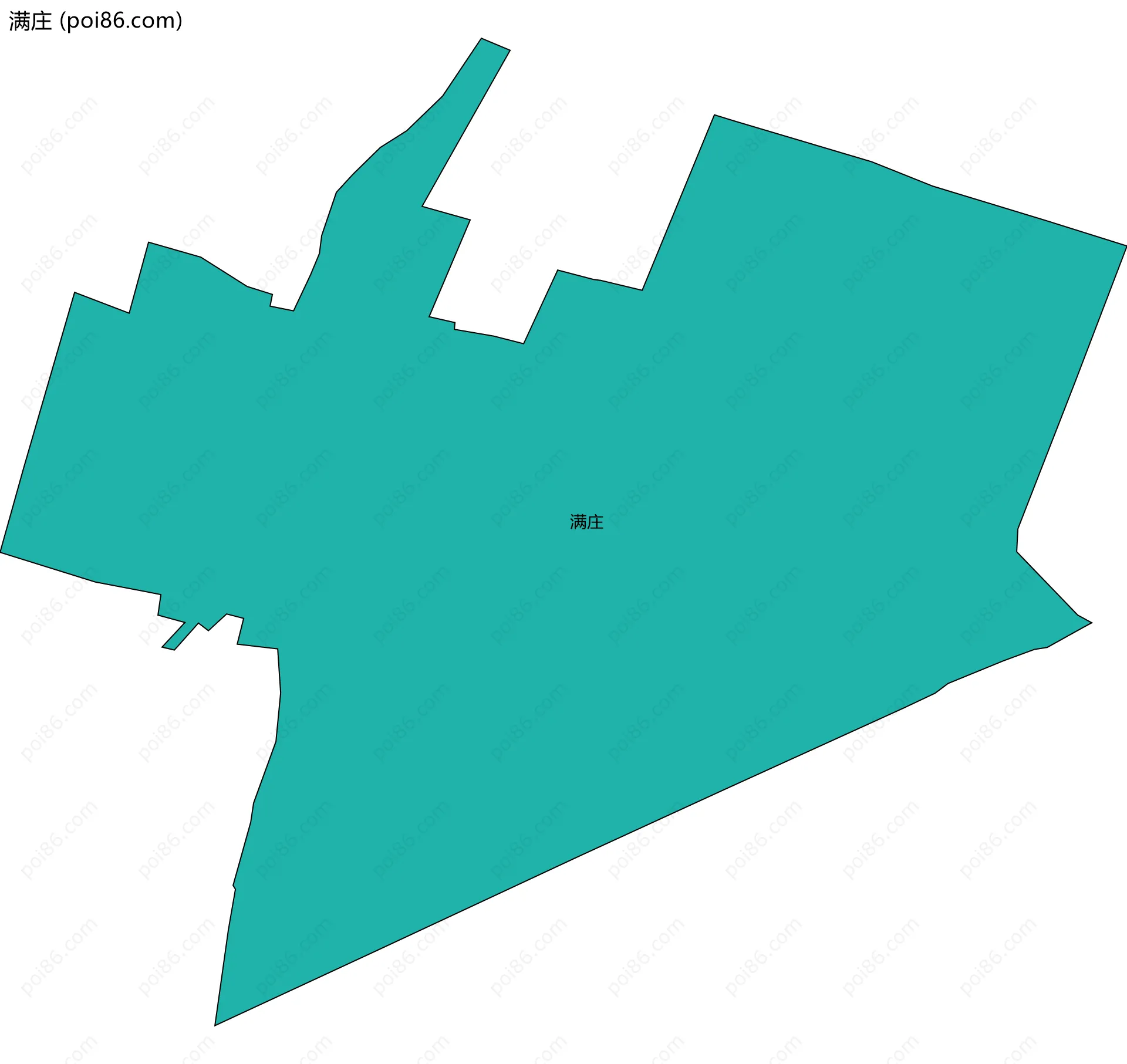 满庄边界地图