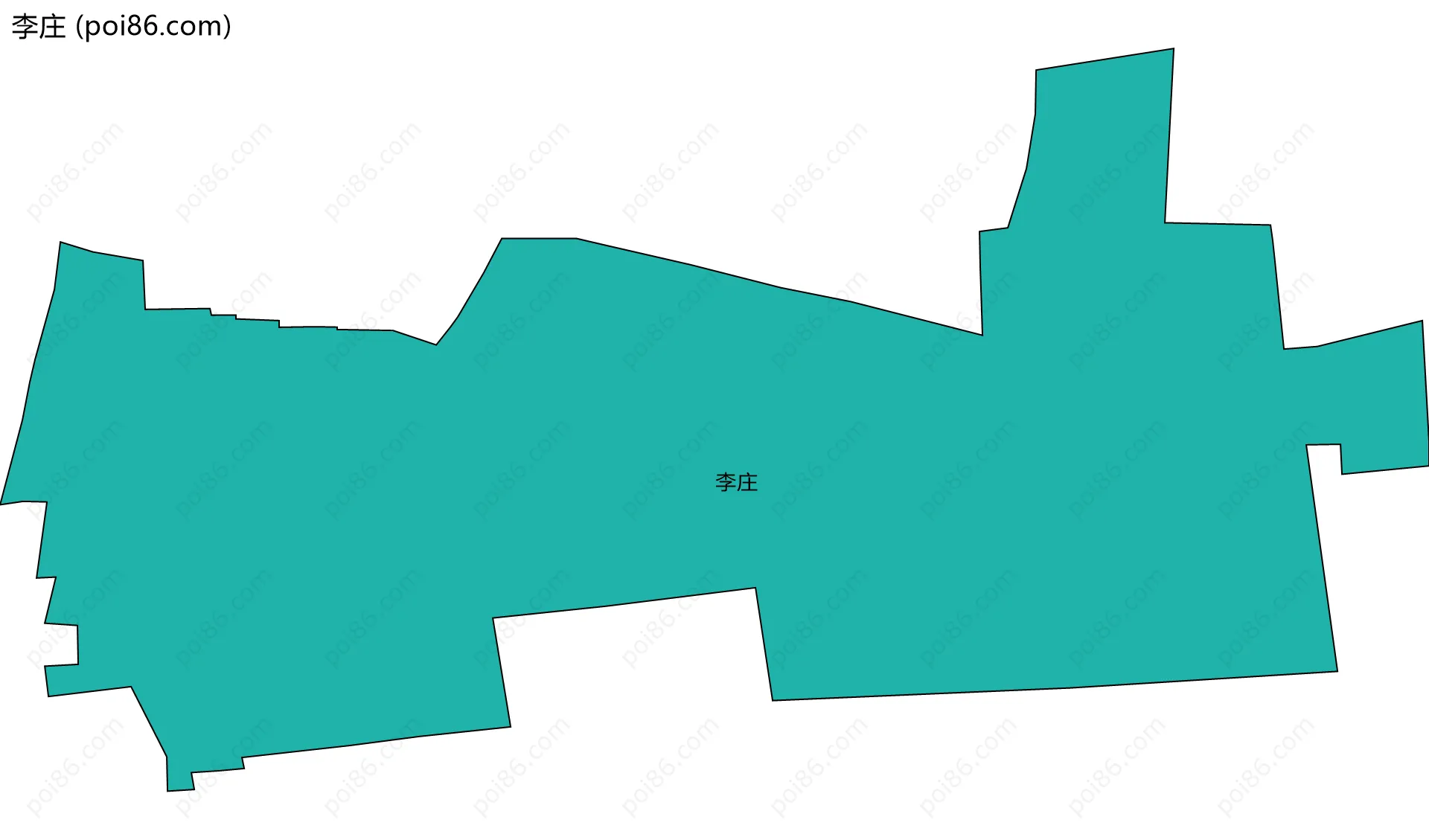 李庄边界地图