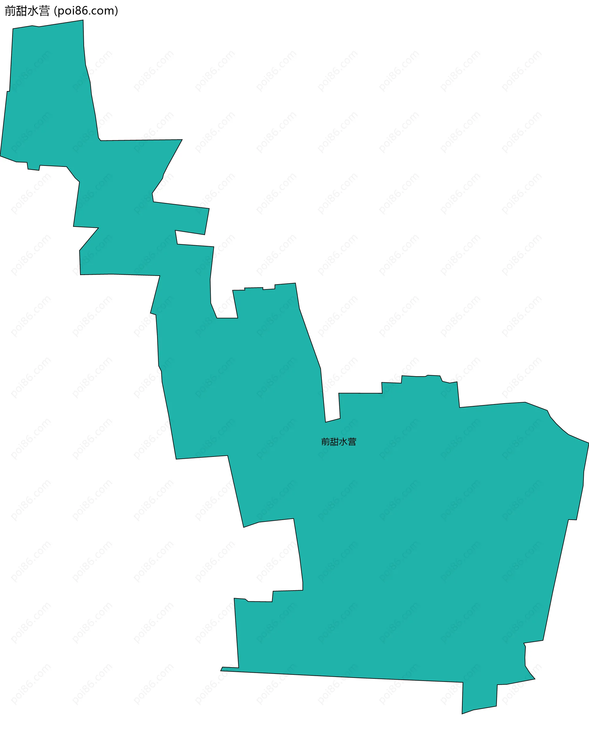 前甜水营边界地图