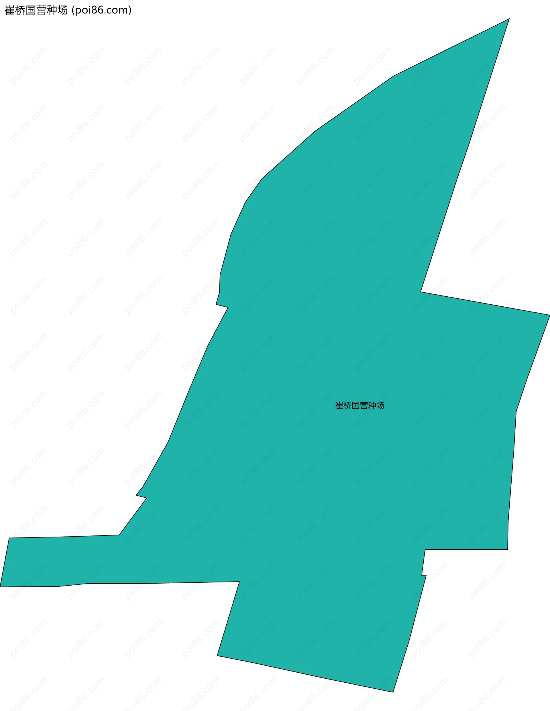 崔桥国营种场边界地图