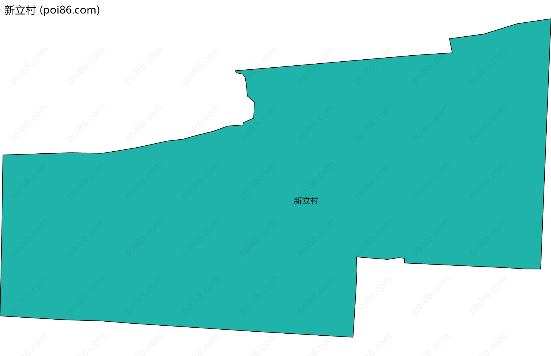 新立村边界地图