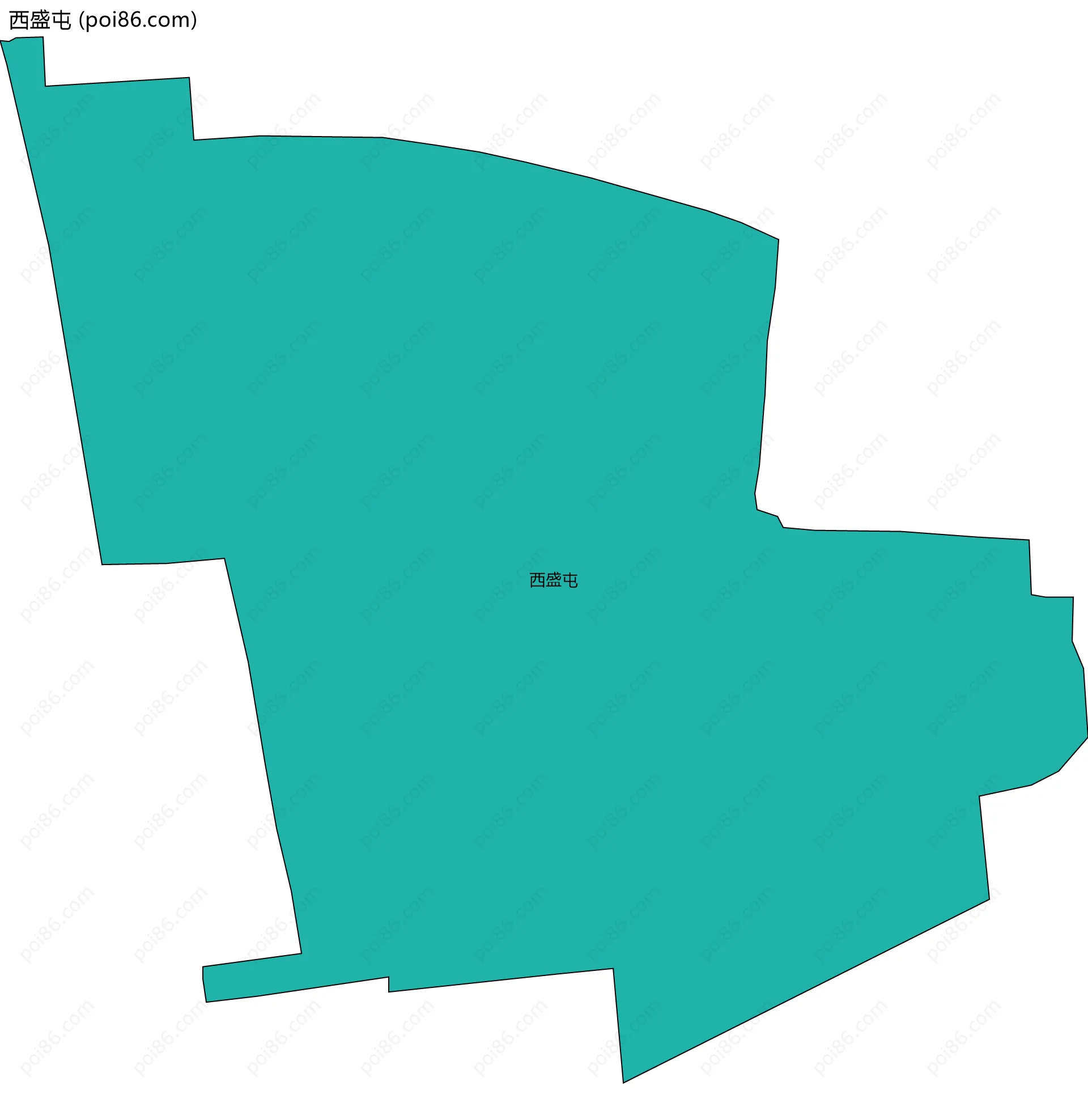 西盛屯边界地图