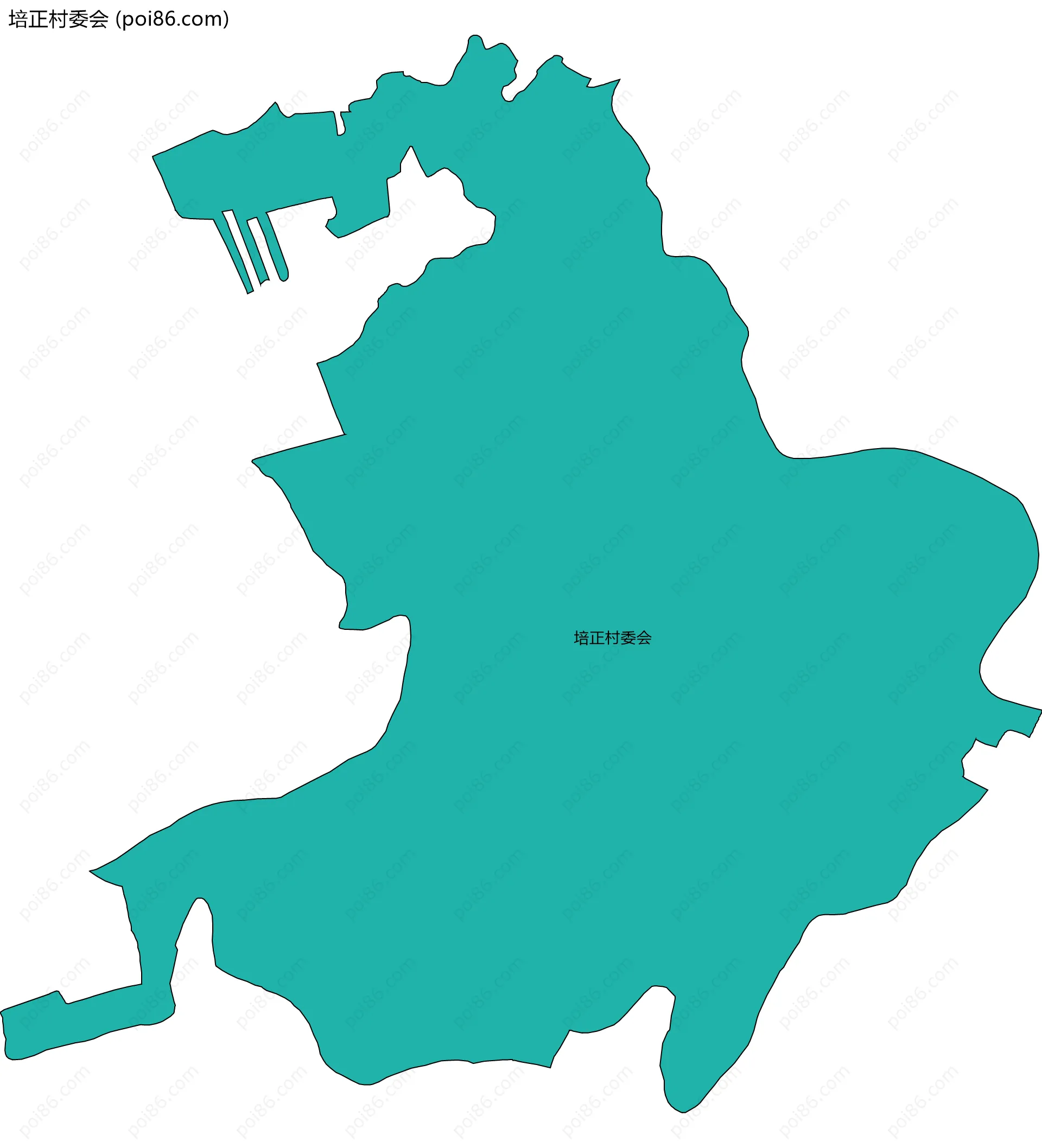 培正村委会边界地图