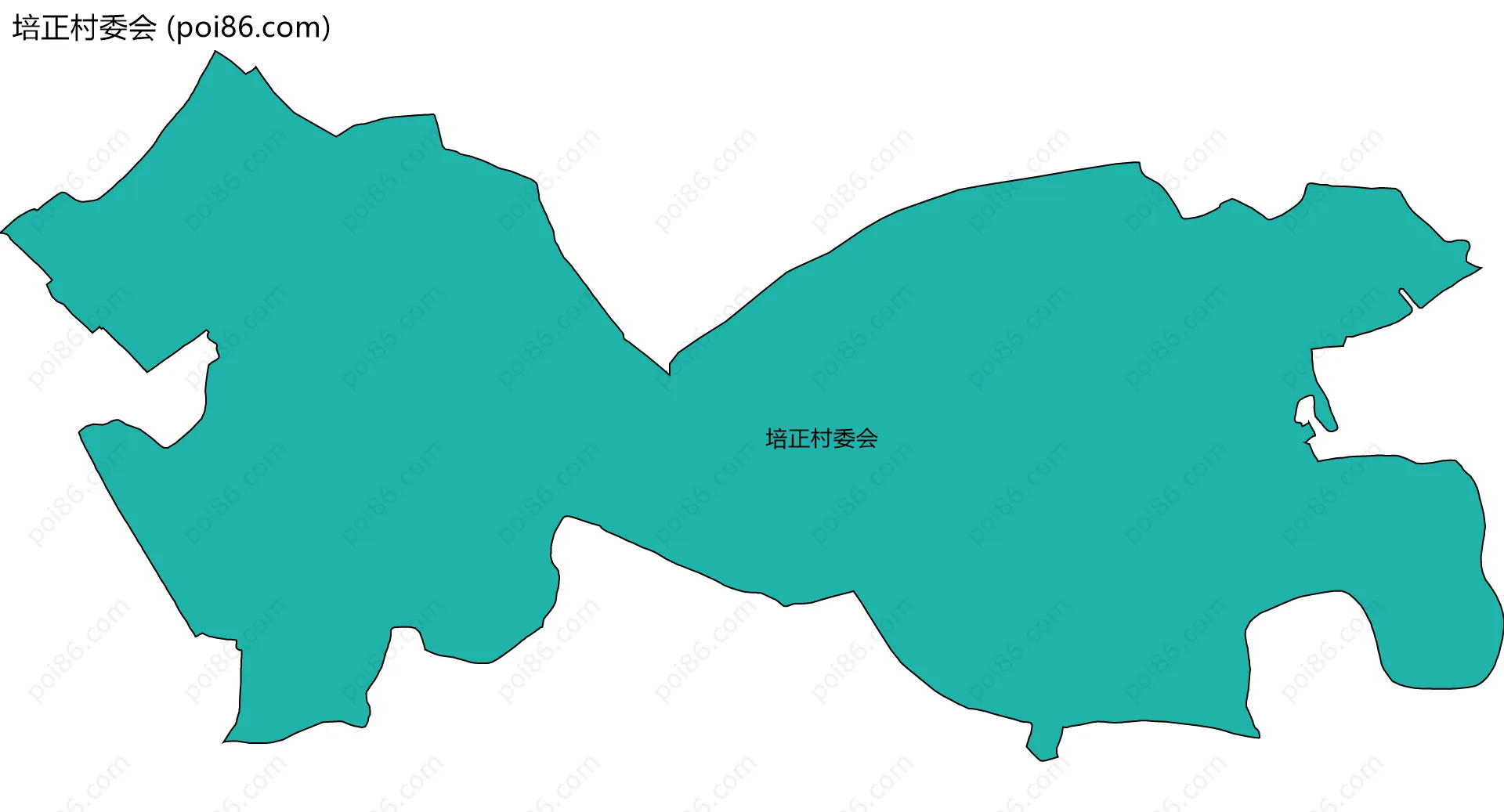 培正村委会边界地图