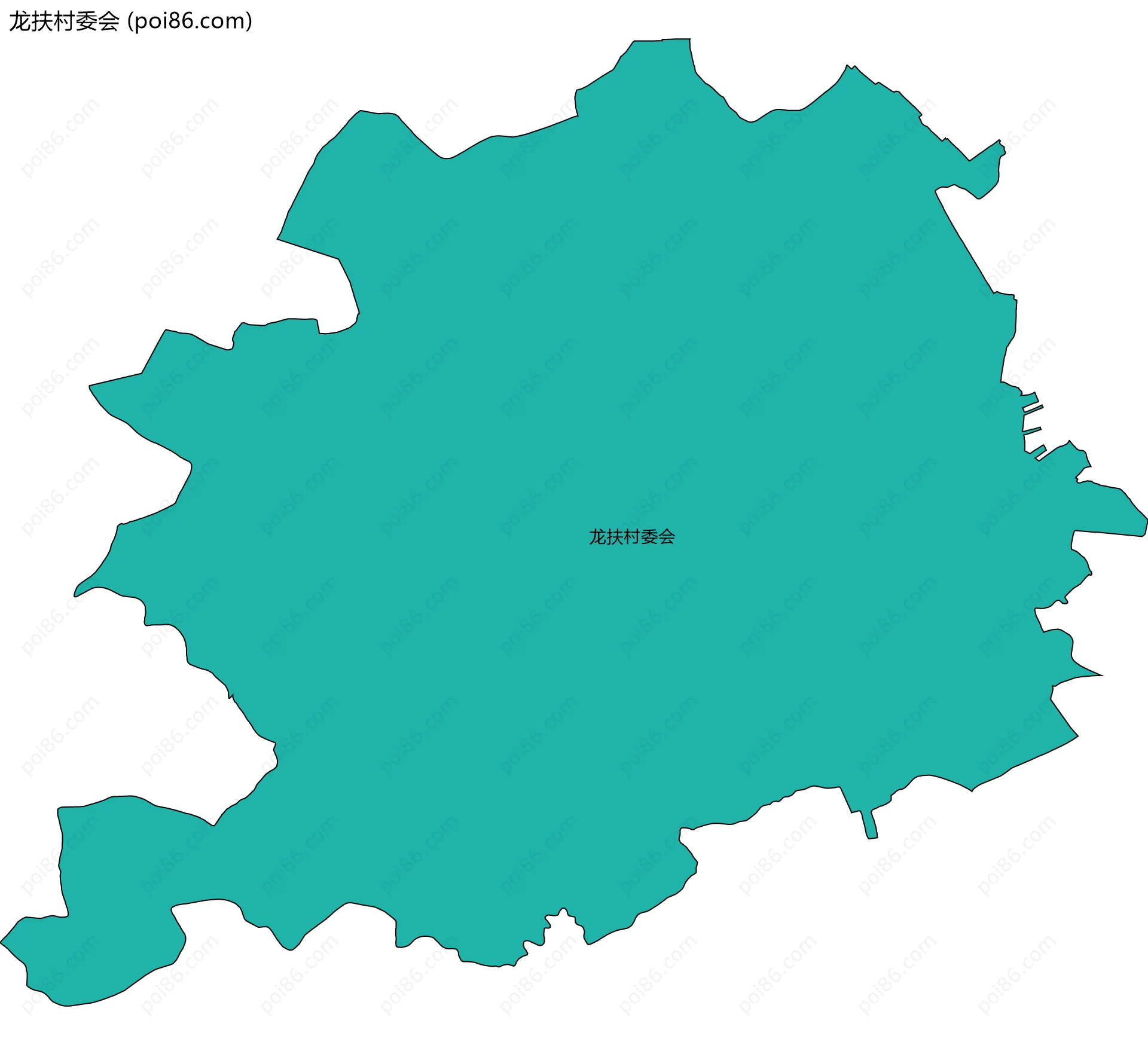 龙扶村委会边界地图