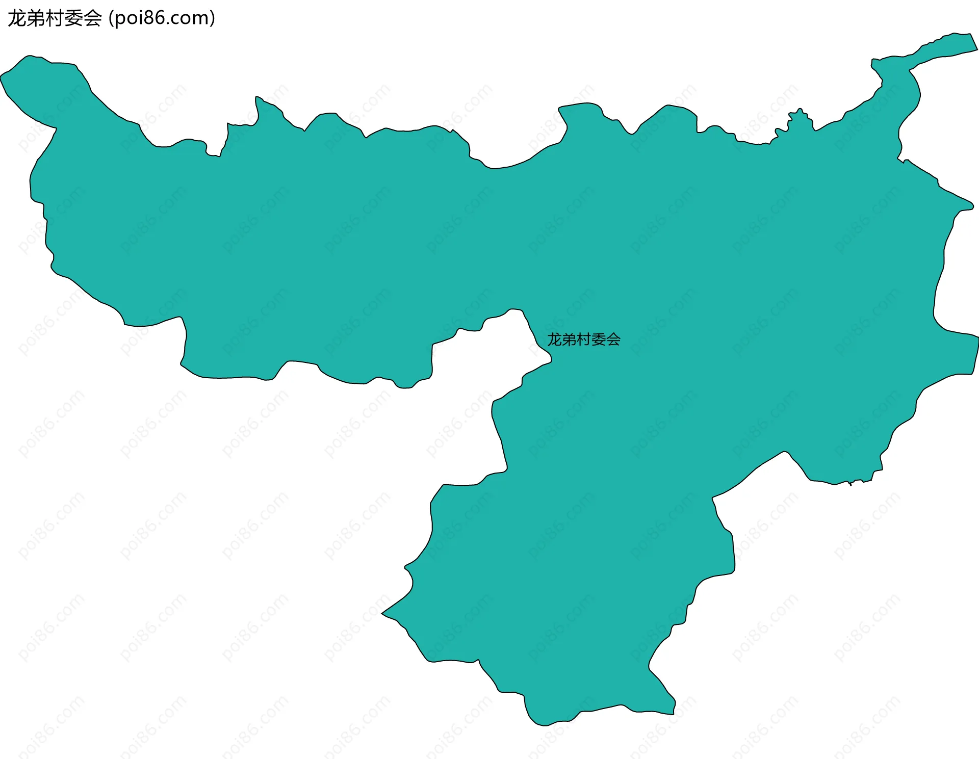 龙弟村委会边界地图