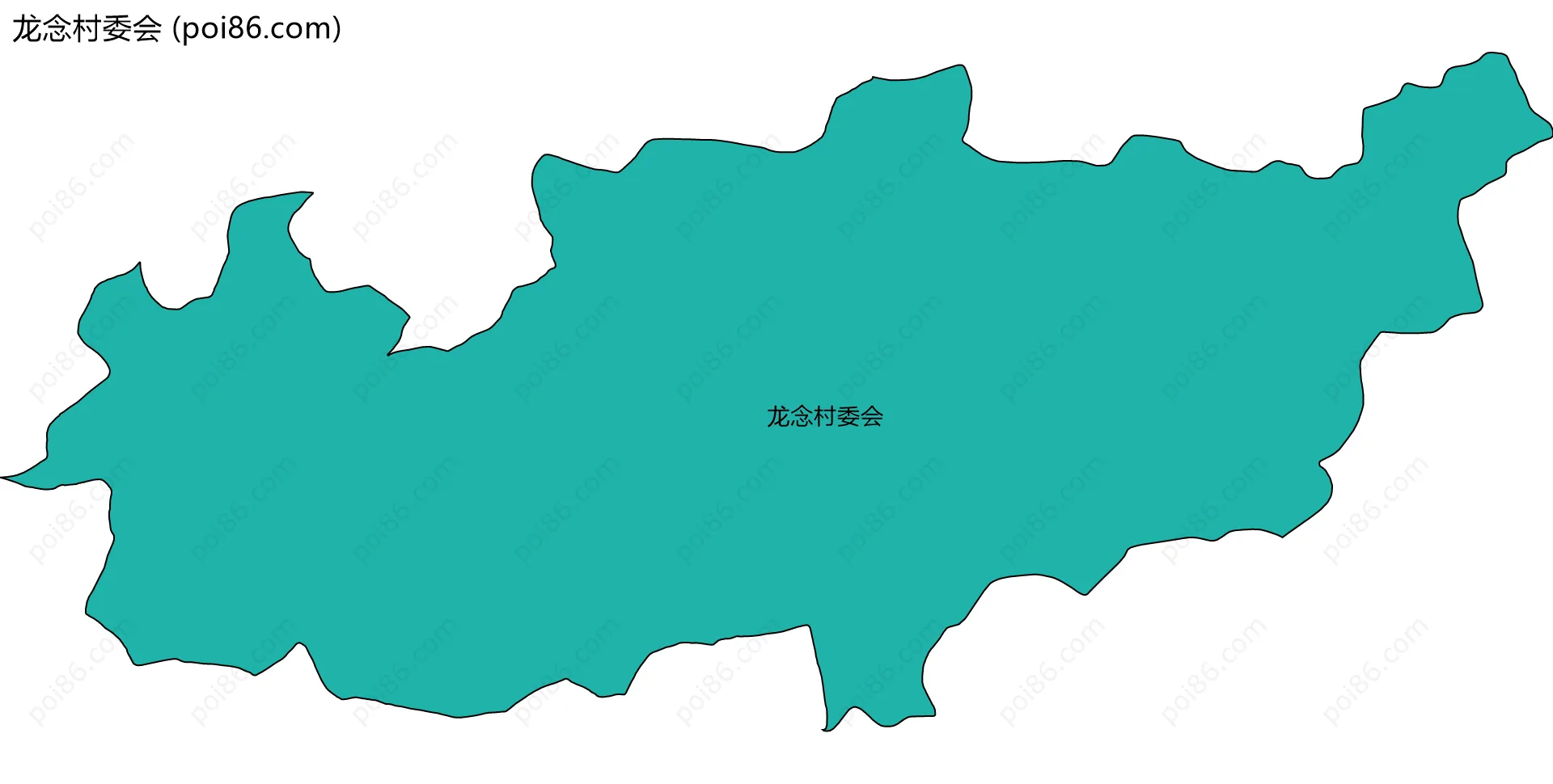 龙念村委会边界地图