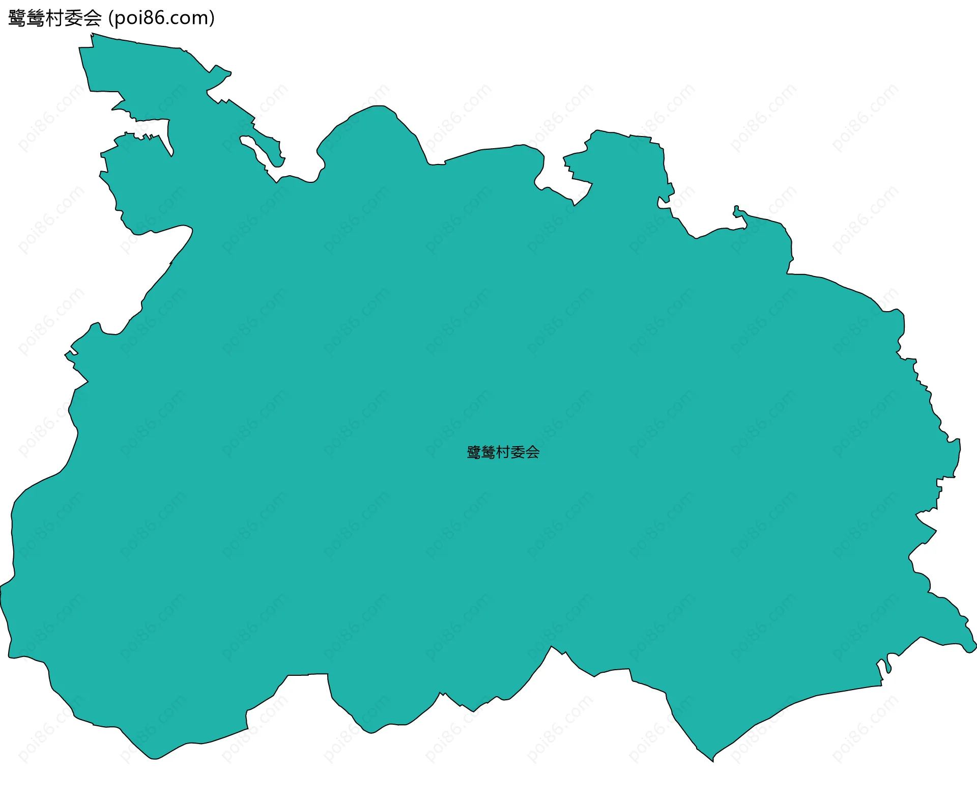 鹭鸶村委会边界地图