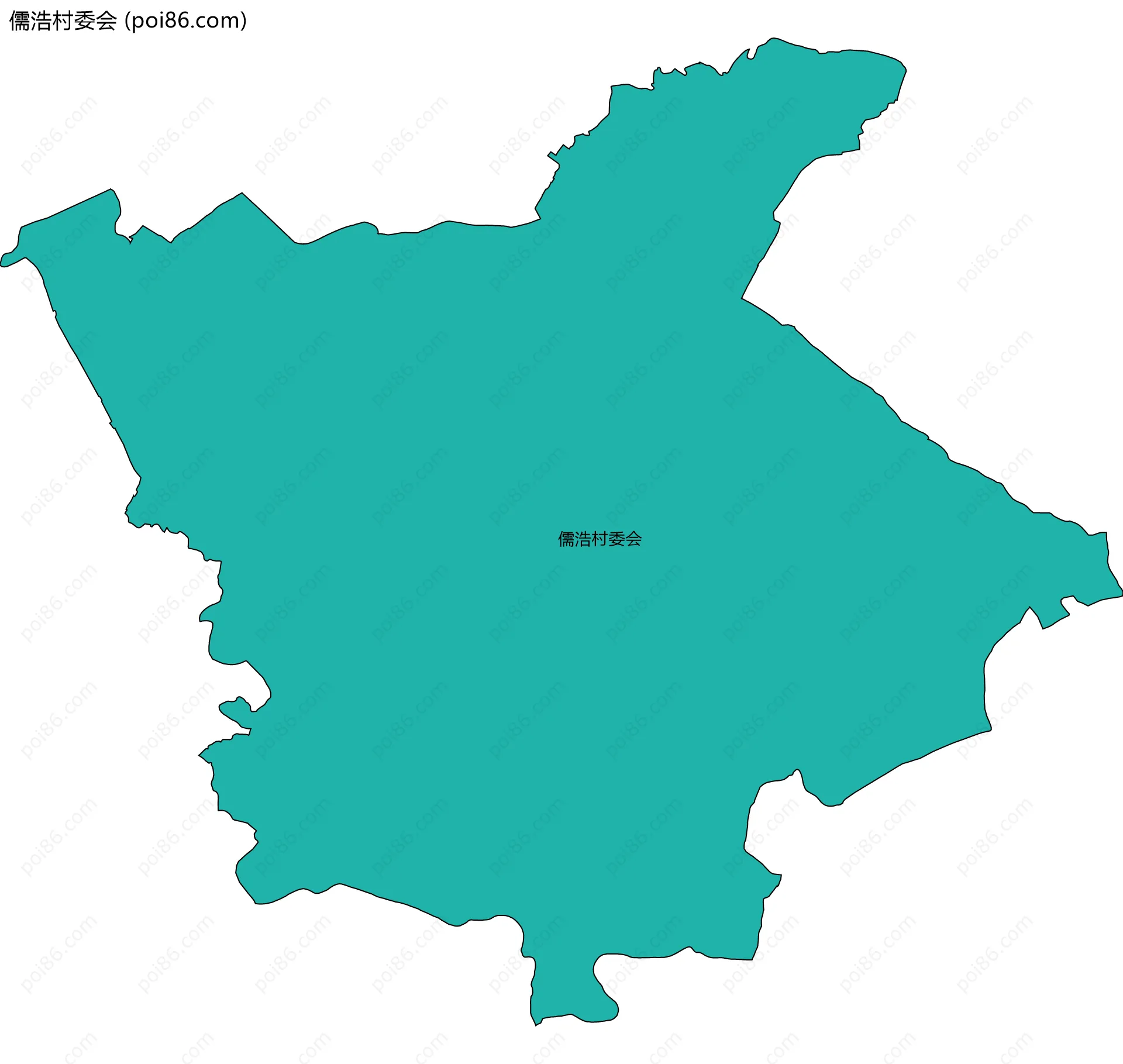 儒浩村委会边界地图