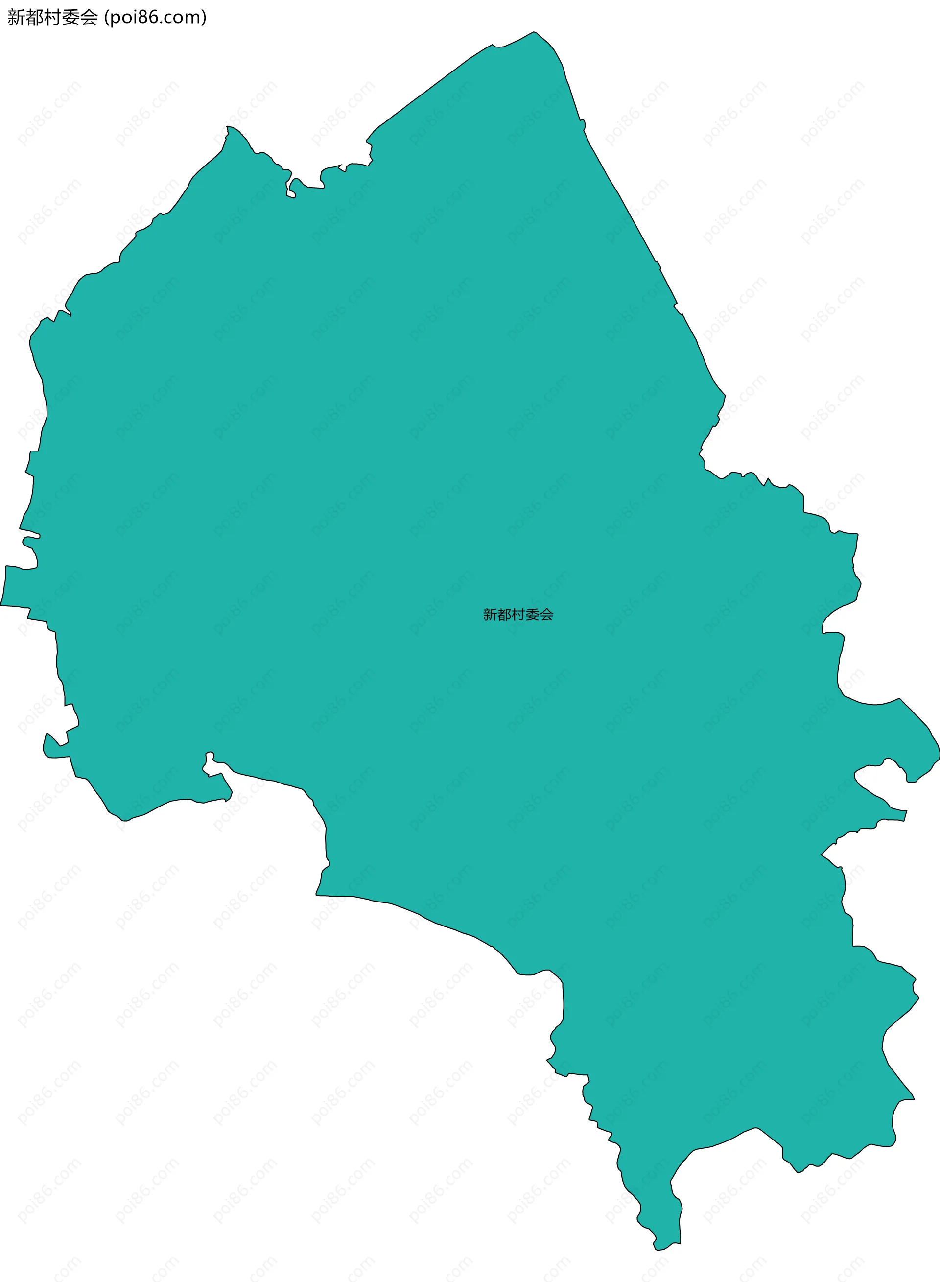 新都村委会边界地图