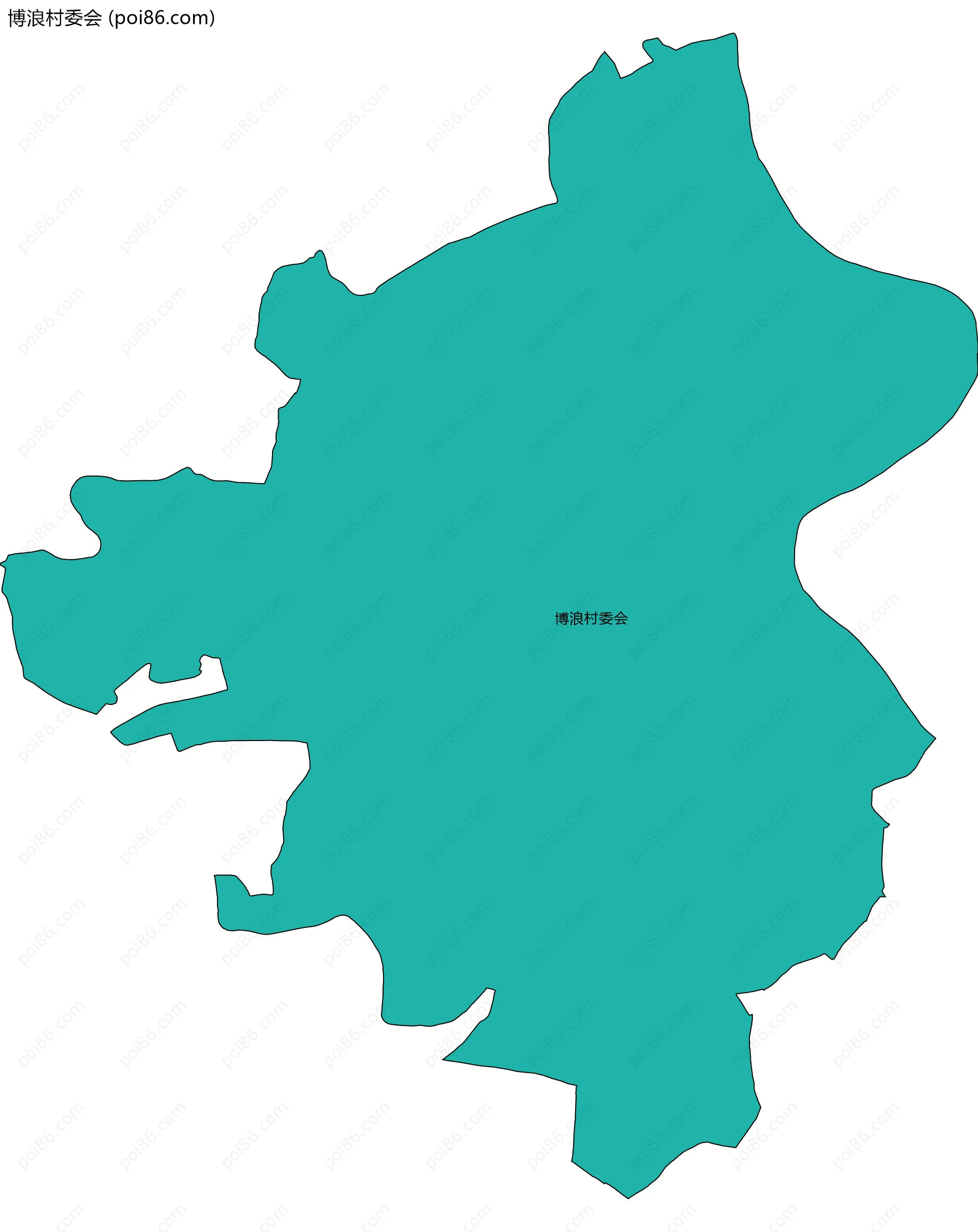 博浪村委会边界地图