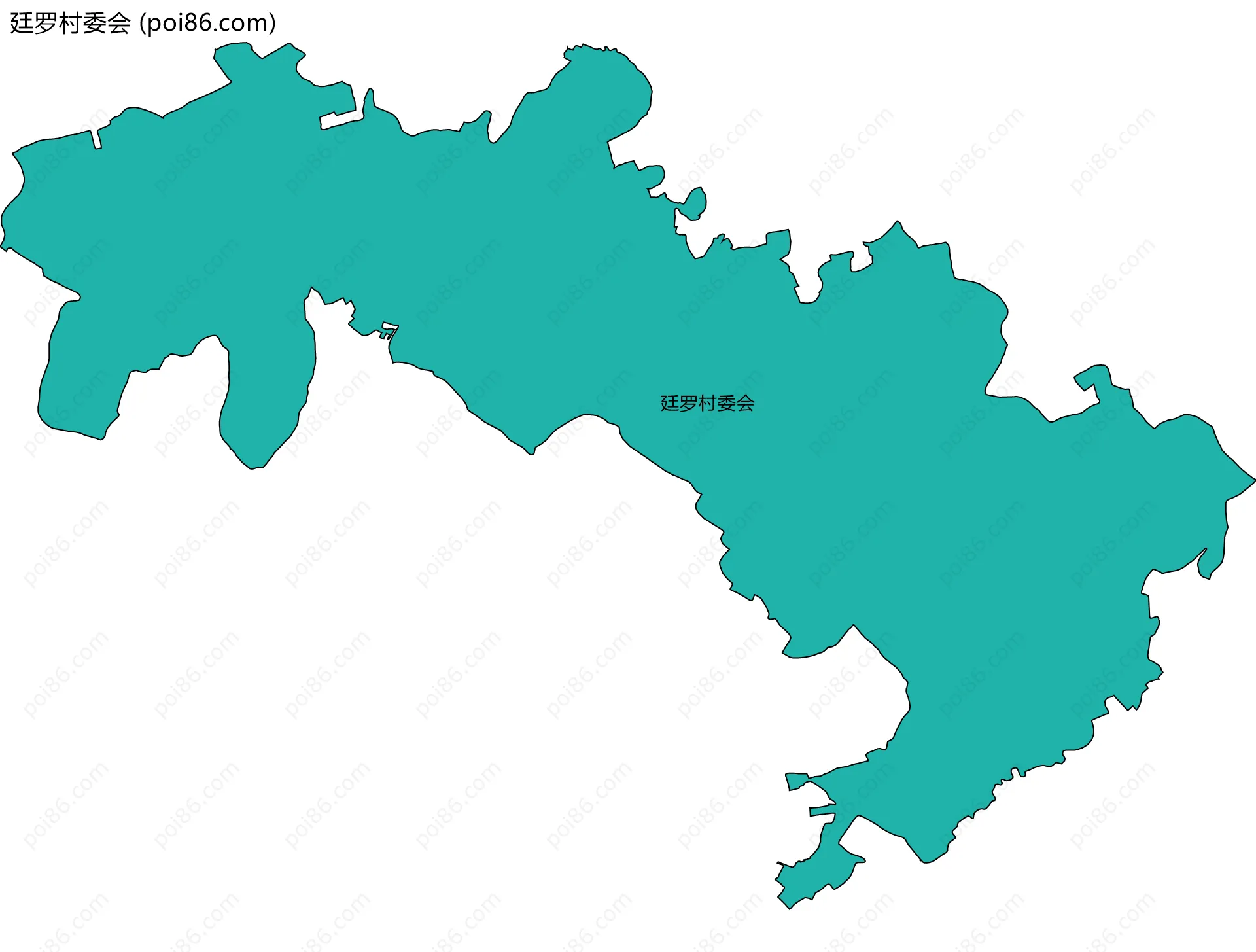 廷罗村委会边界地图