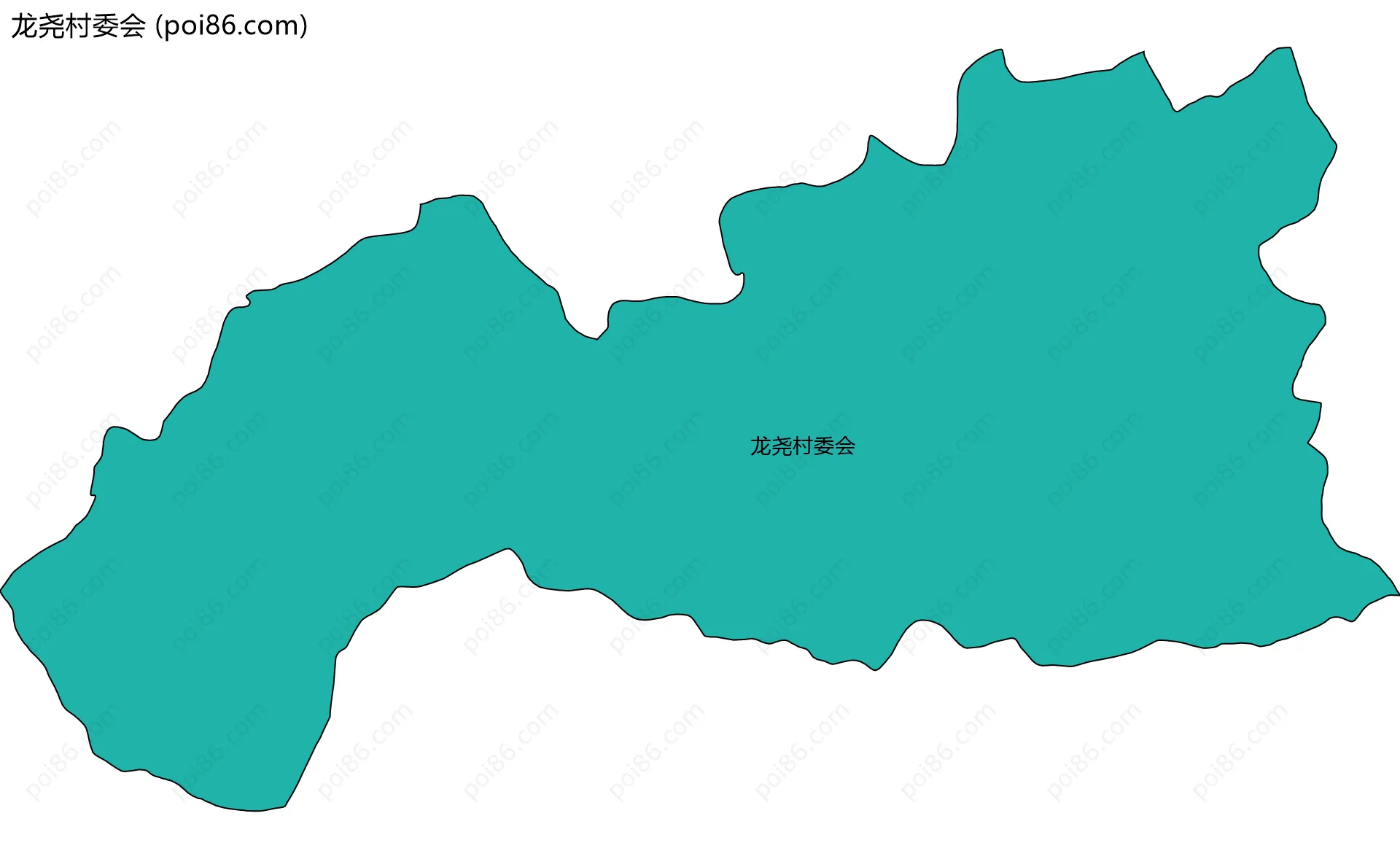 龙尧村委会边界地图