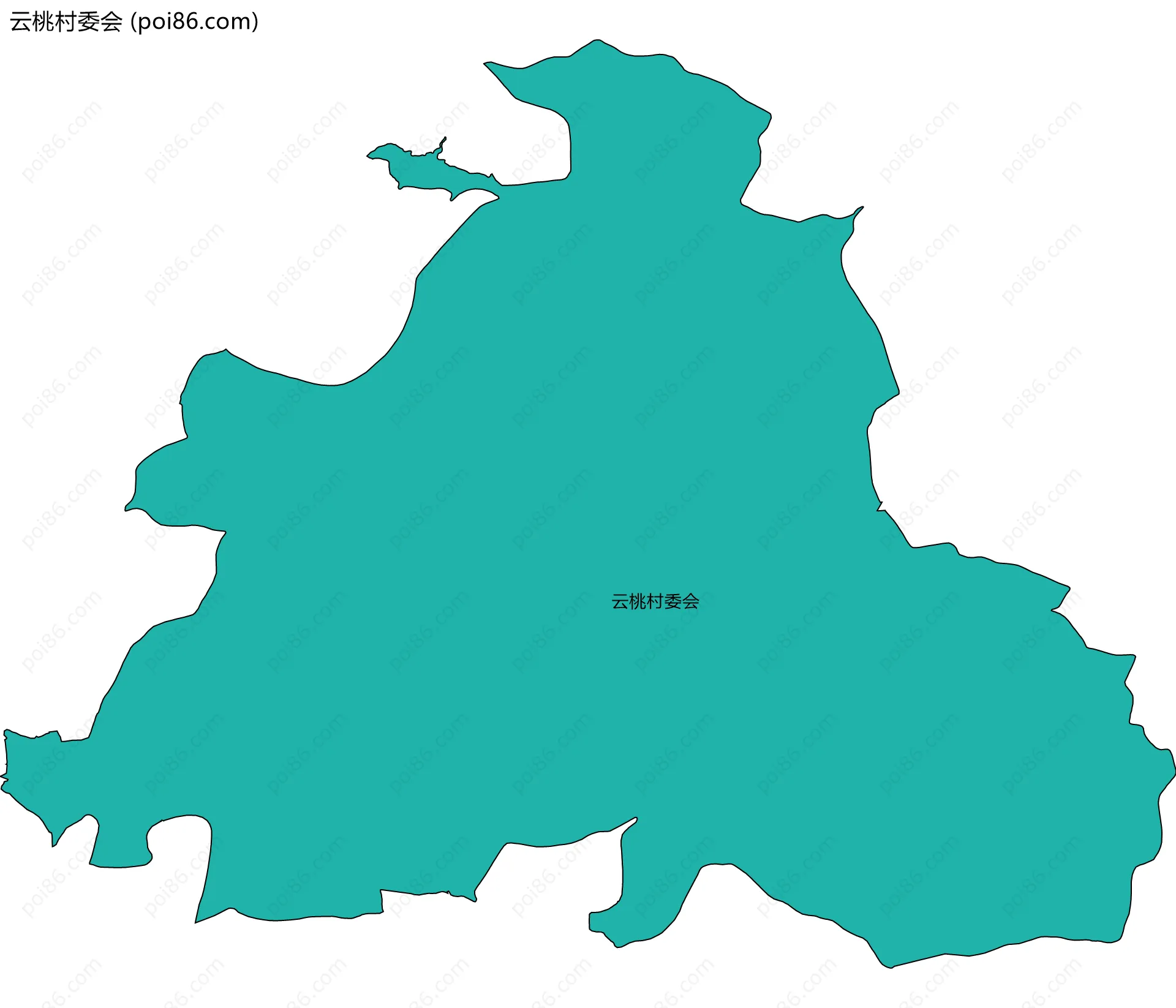 云桃村委会边界地图