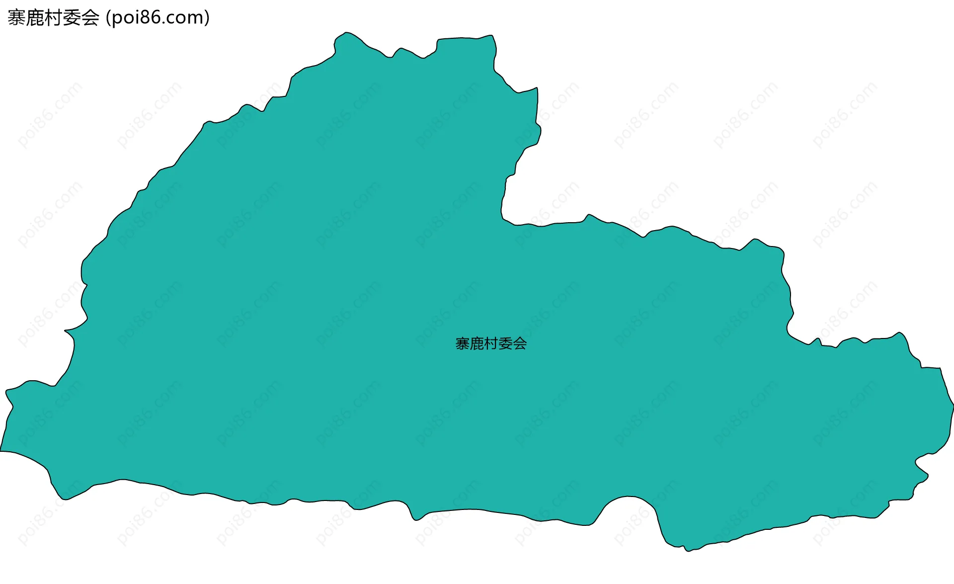 寨鹿村委会边界地图